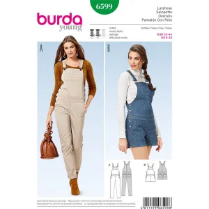 Burda Style Pattern 6599 Overalls