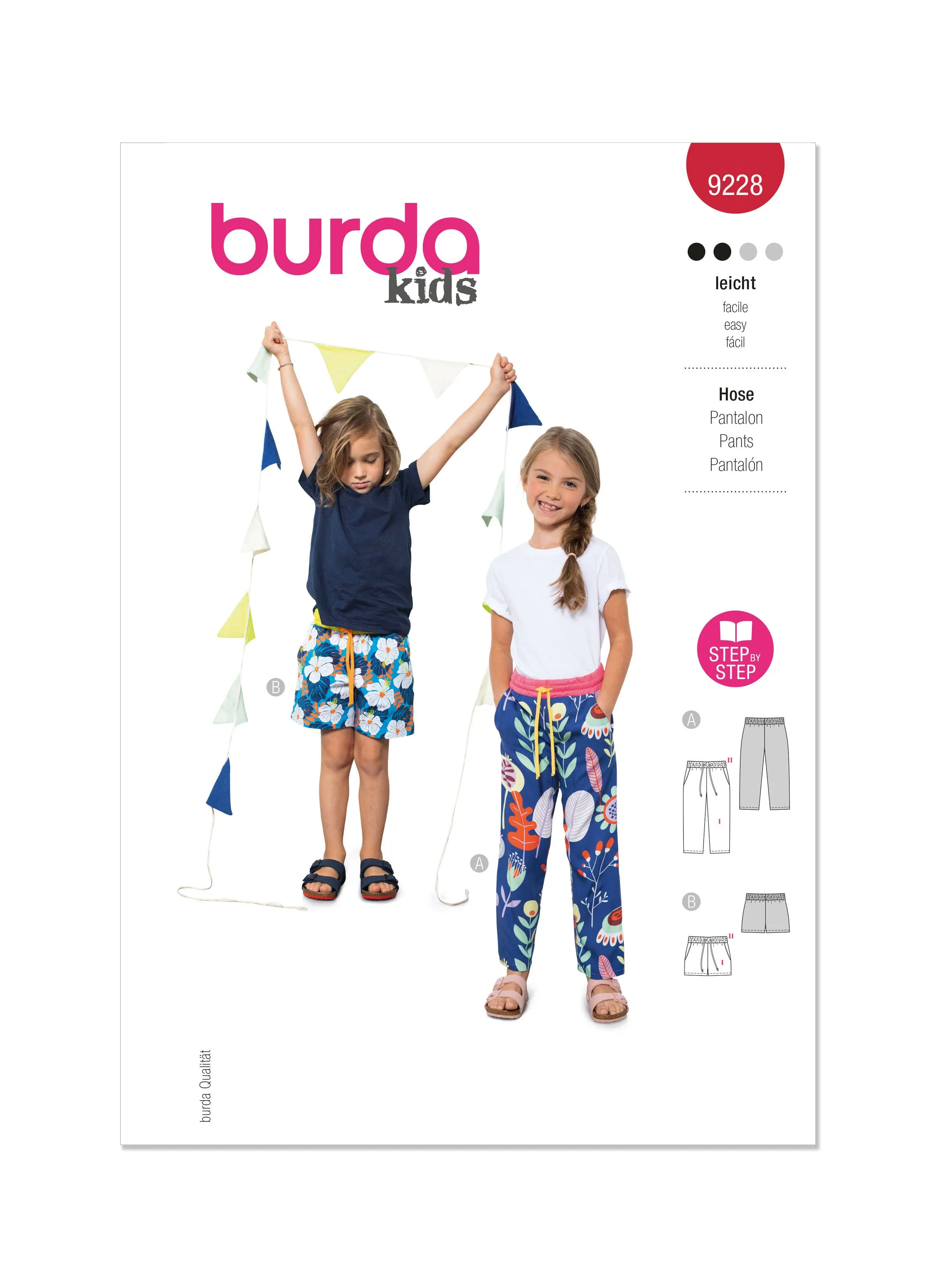 Burda Style Pattern 9228 Children's Pants