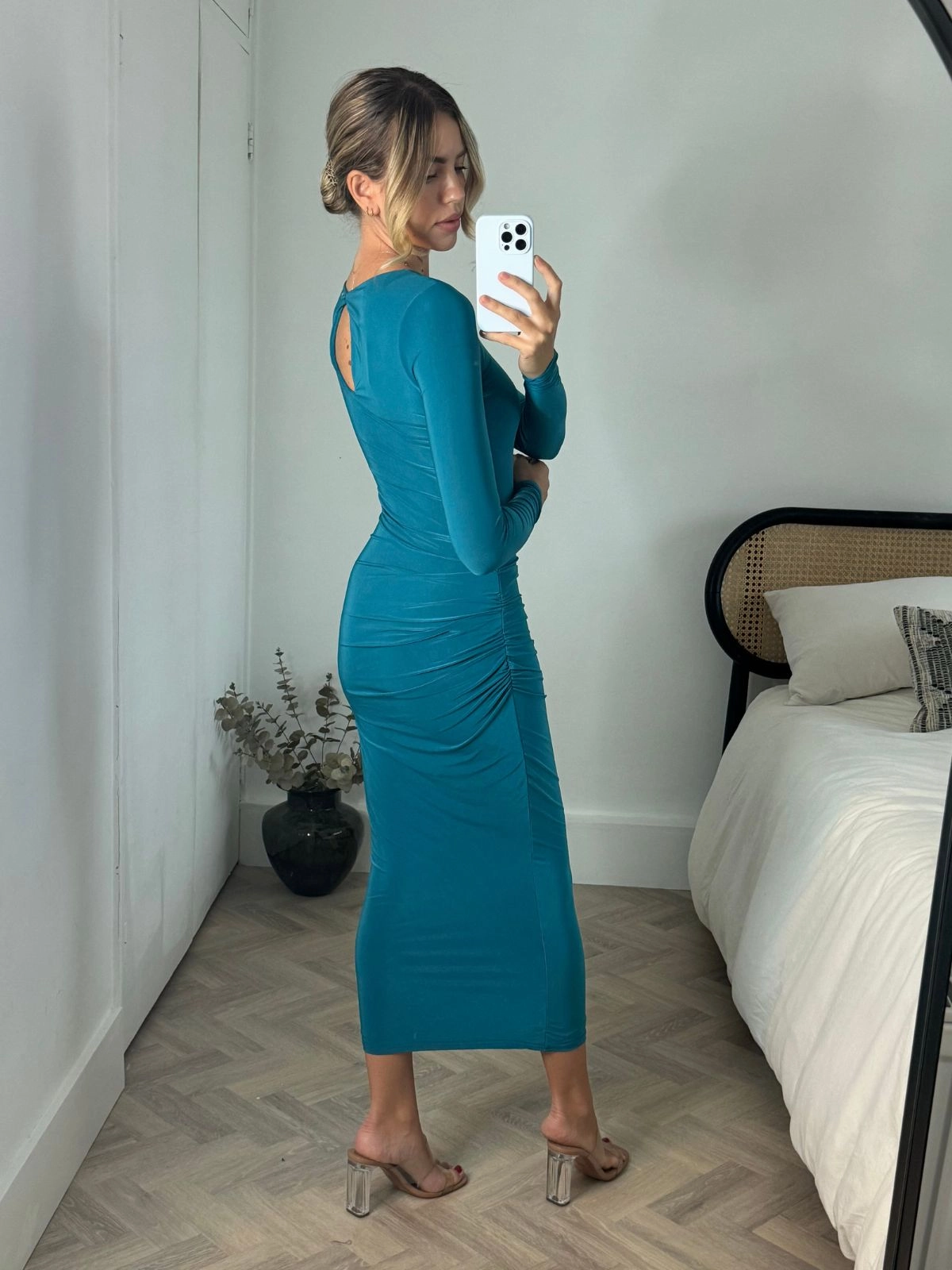 SmoothEdgeFinish Katie Slinky Maxi Dress / Teal