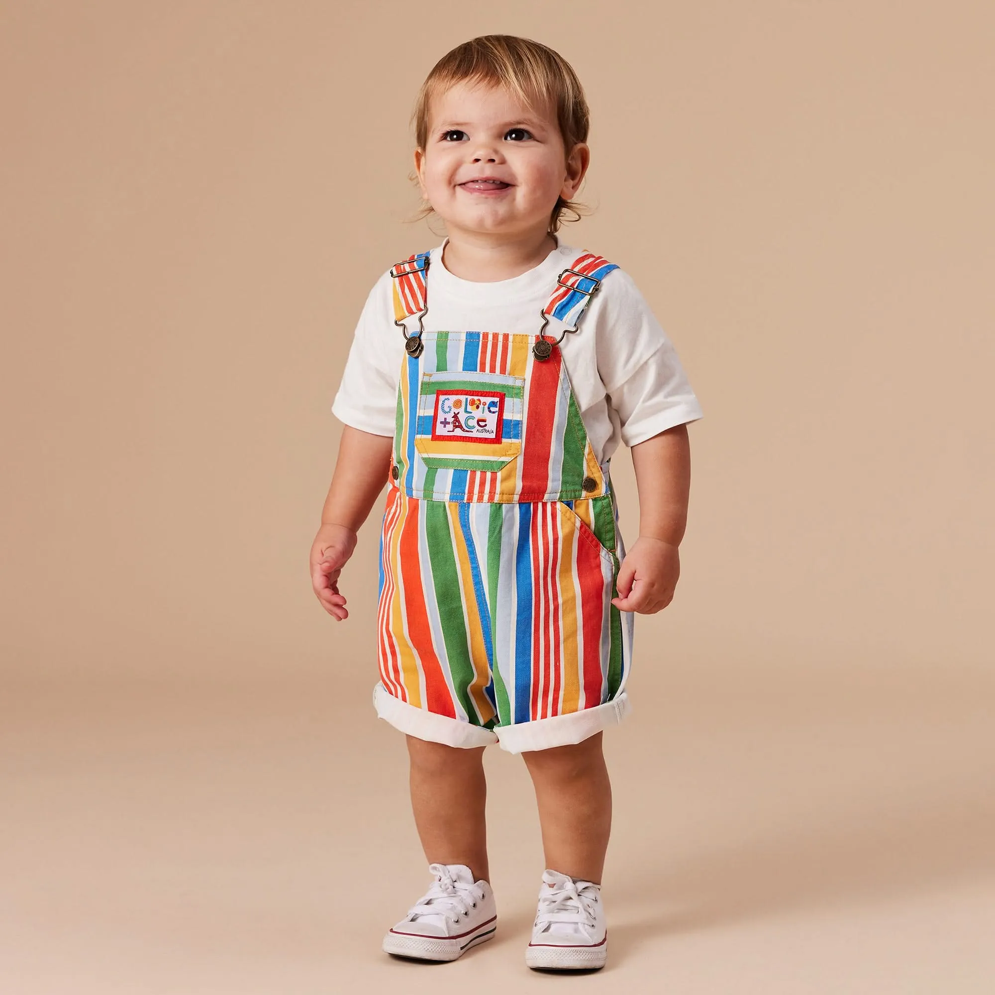 Burton Land Down Under Stripe Denim Overalls