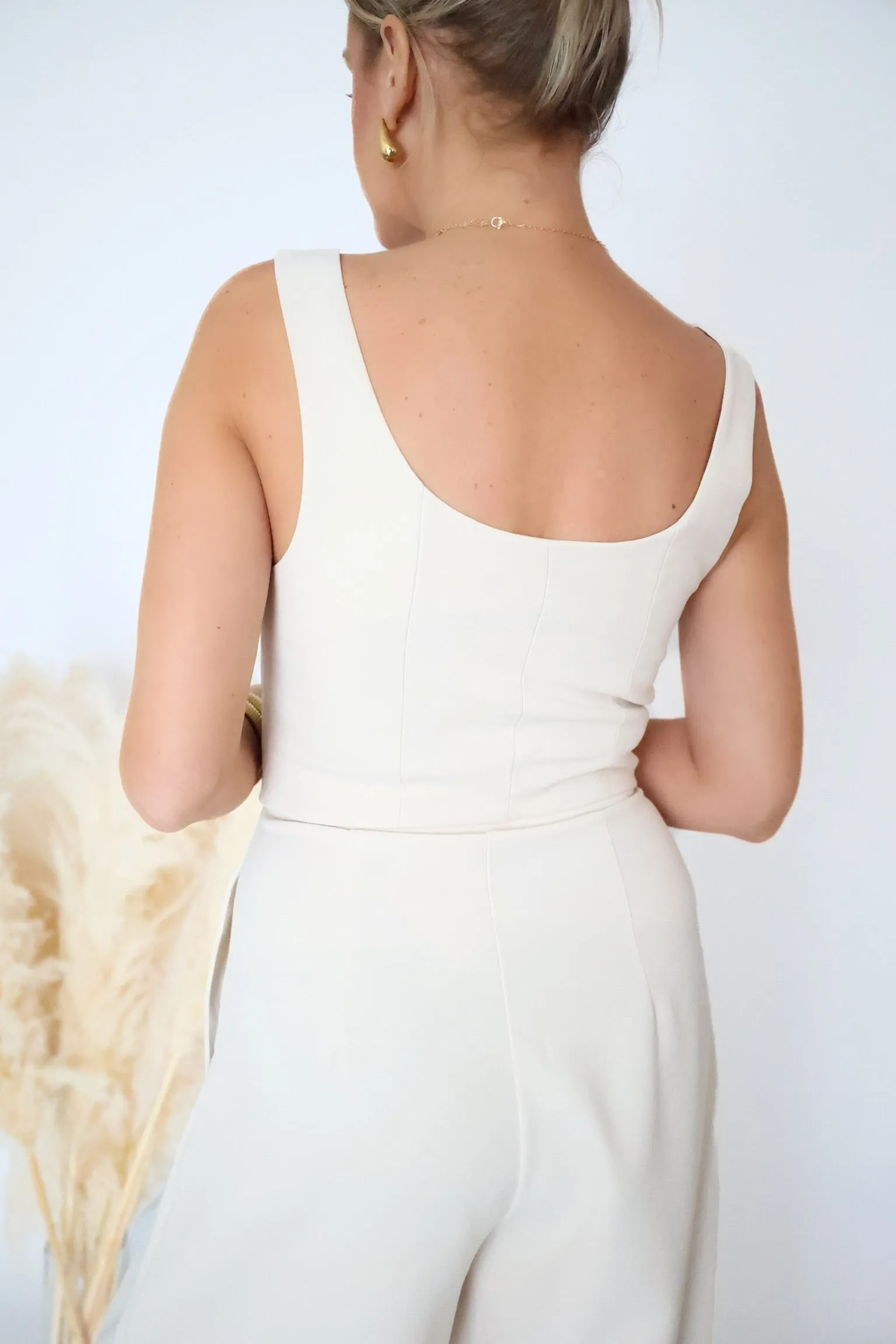 Ribbed Collar Style Business As Usual Top