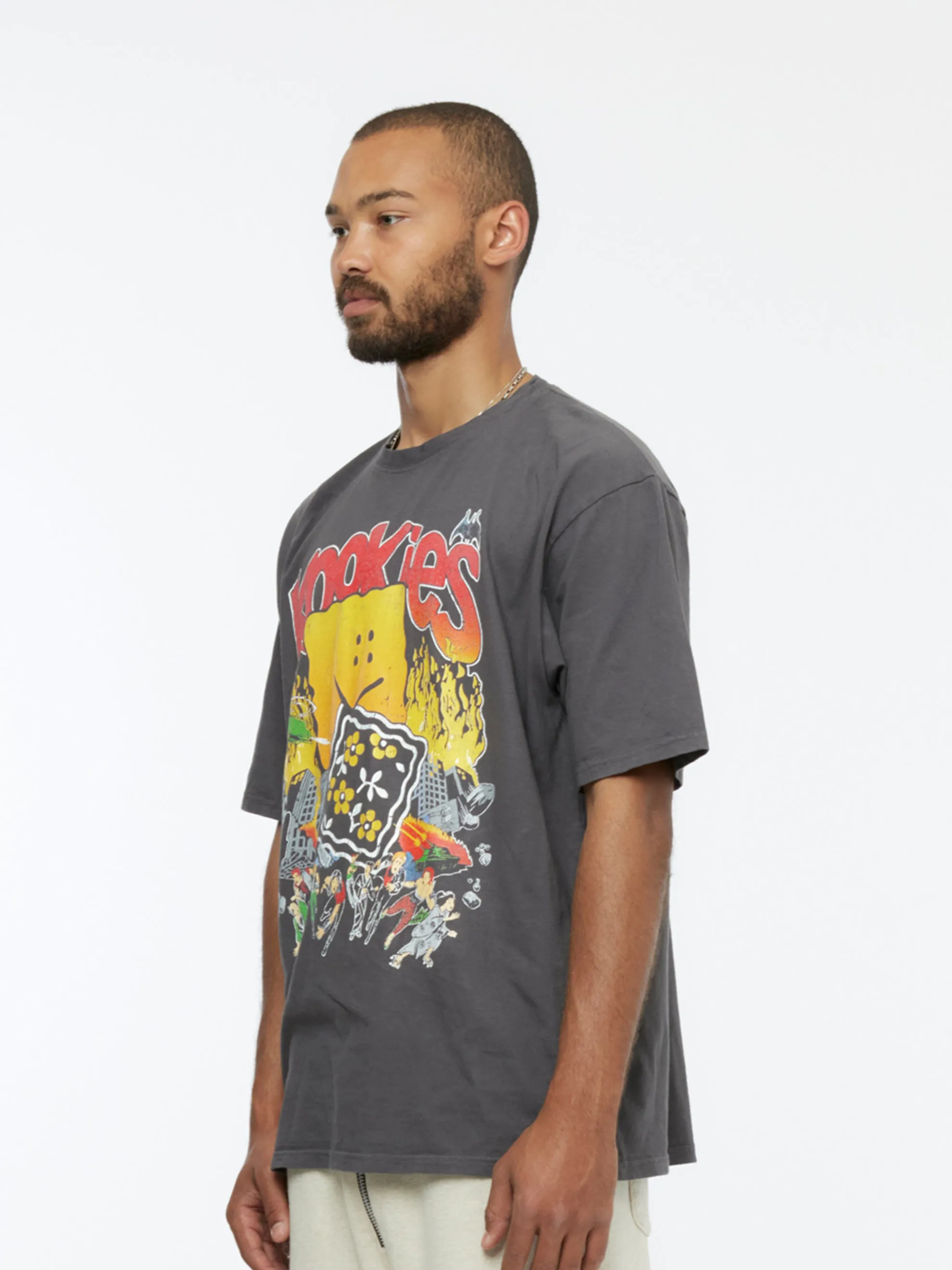 Buster Jersey Crewneck Tee (Ink Black)
