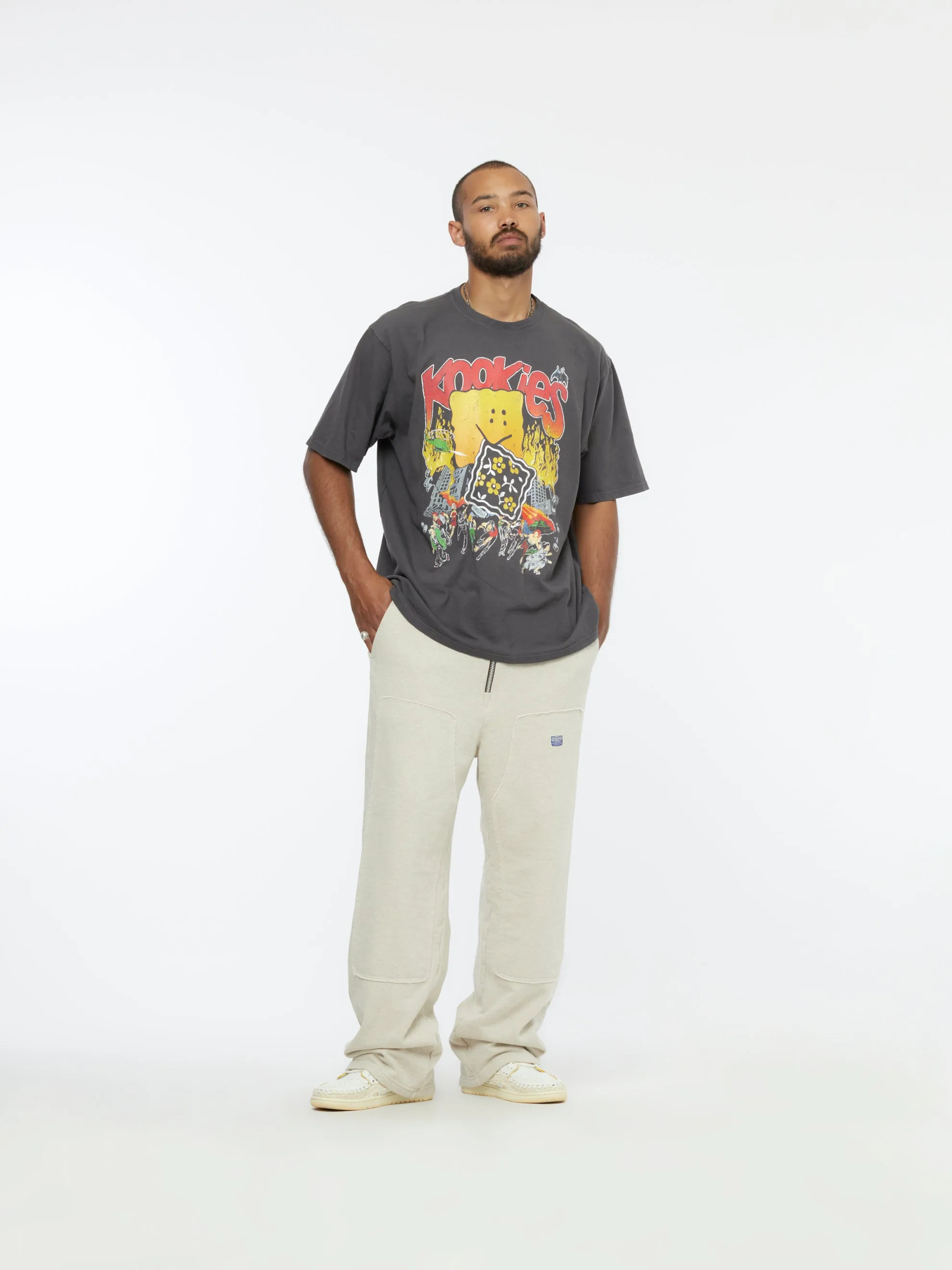 Buster Jersey Crewneck Tee (Ink Black)