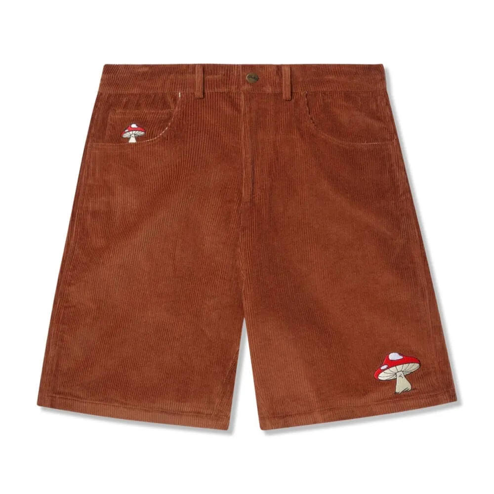 Butter Goods x Smurf Mushroom Corduroy Shorts Rust