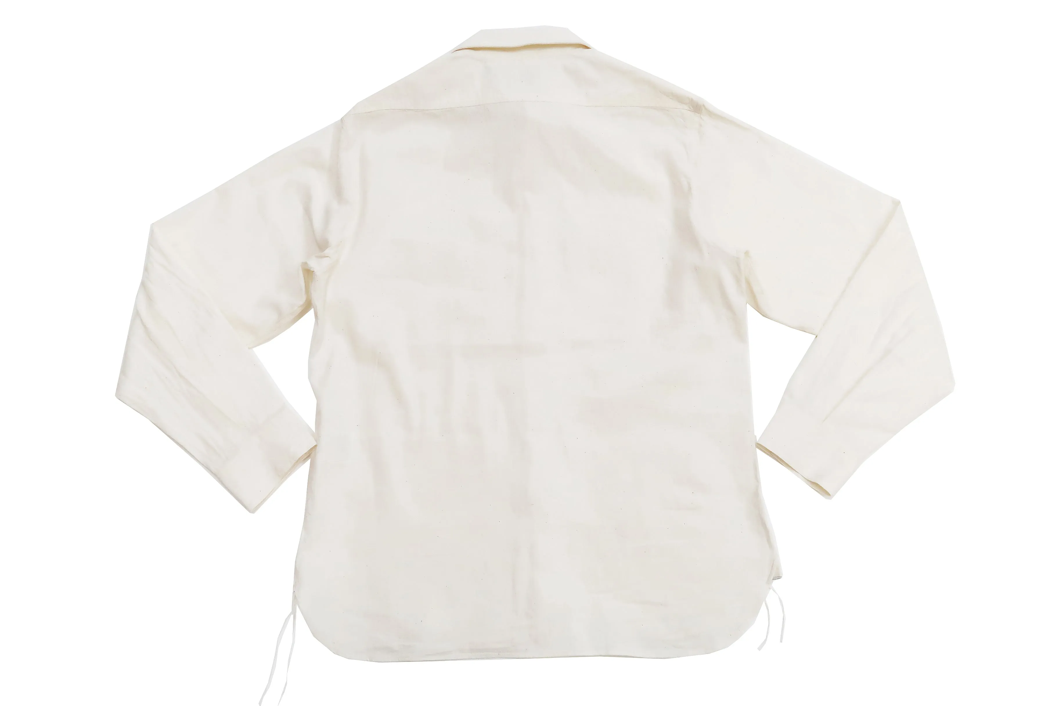 Buzz Rickson Plain Long Sleeve Shirt Modified version of US Navy Chambray Work Shirt BR25996 Off-White