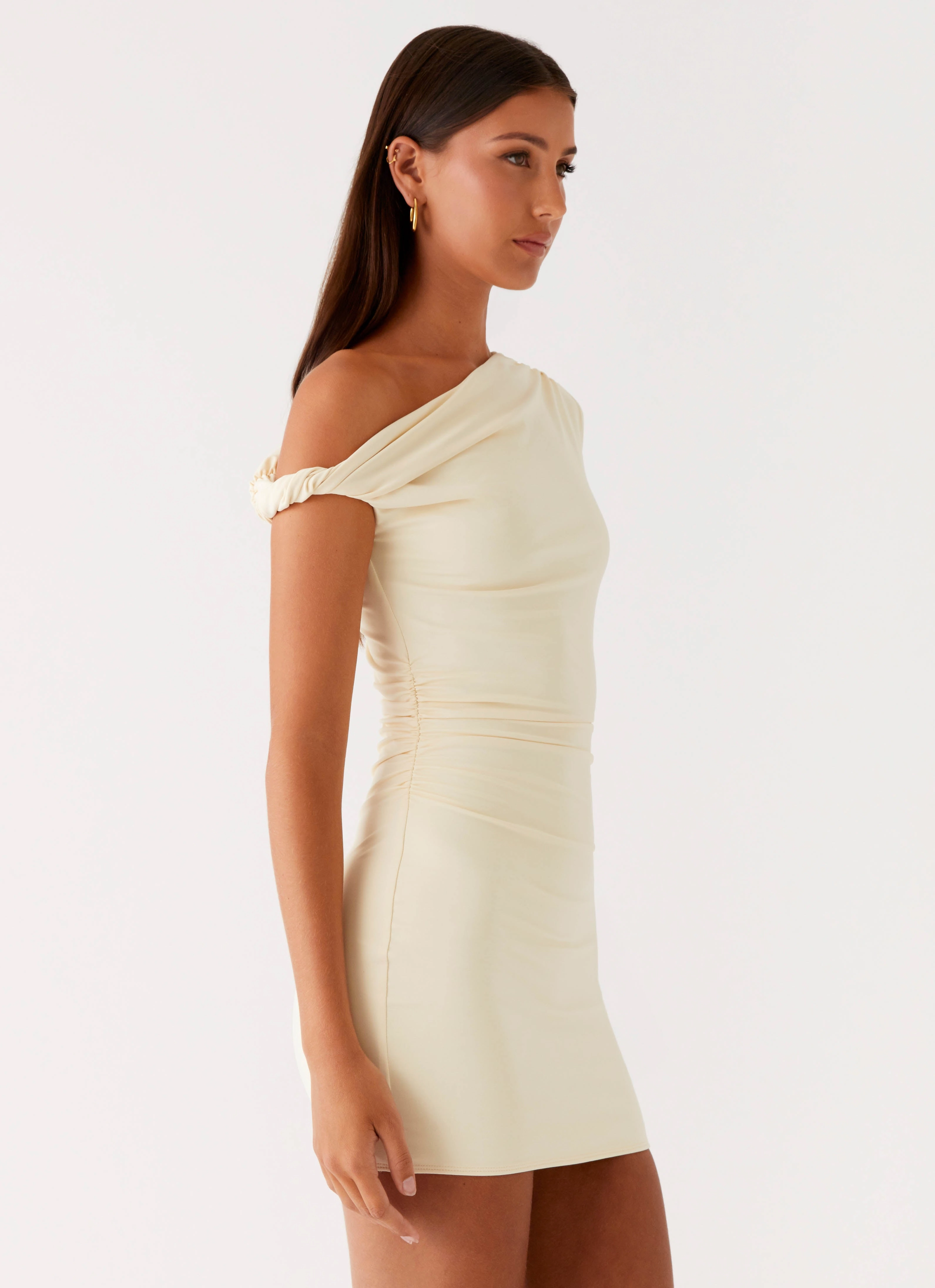 Byron Mini Dress - Sunny Yellow Relaxed-fit gown