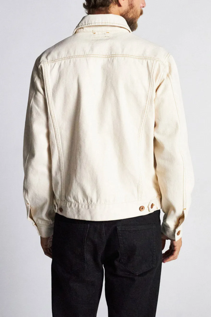 Cable Denim Jacket - Vanilla