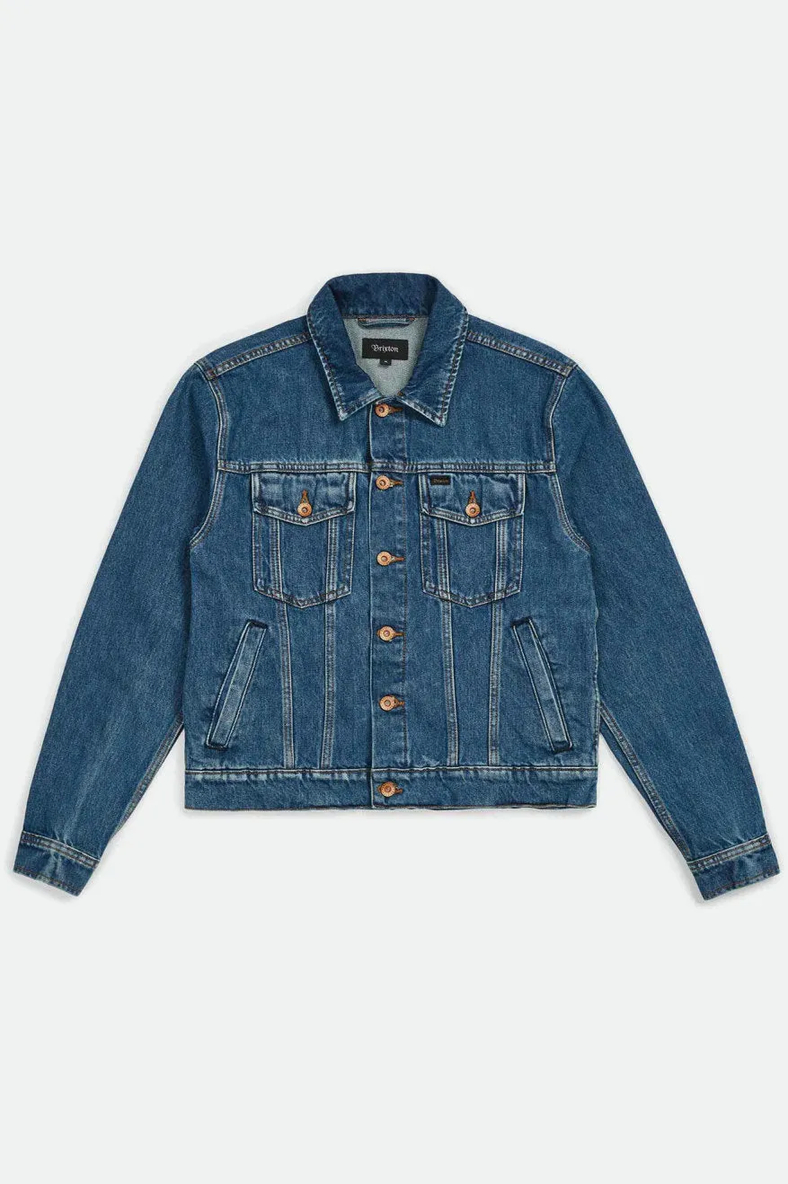 Cable Denim Jacket - Worn Indigo
