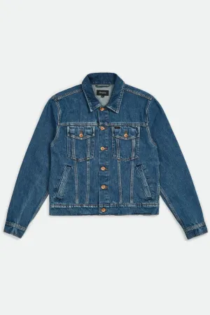 Cable Denim Jacket - Worn Indigo