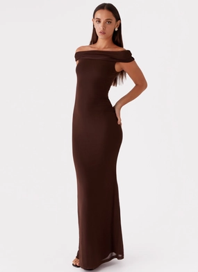 Marilyn Maxi Dress - Chocolate Light and Comfortable Everyday Layers