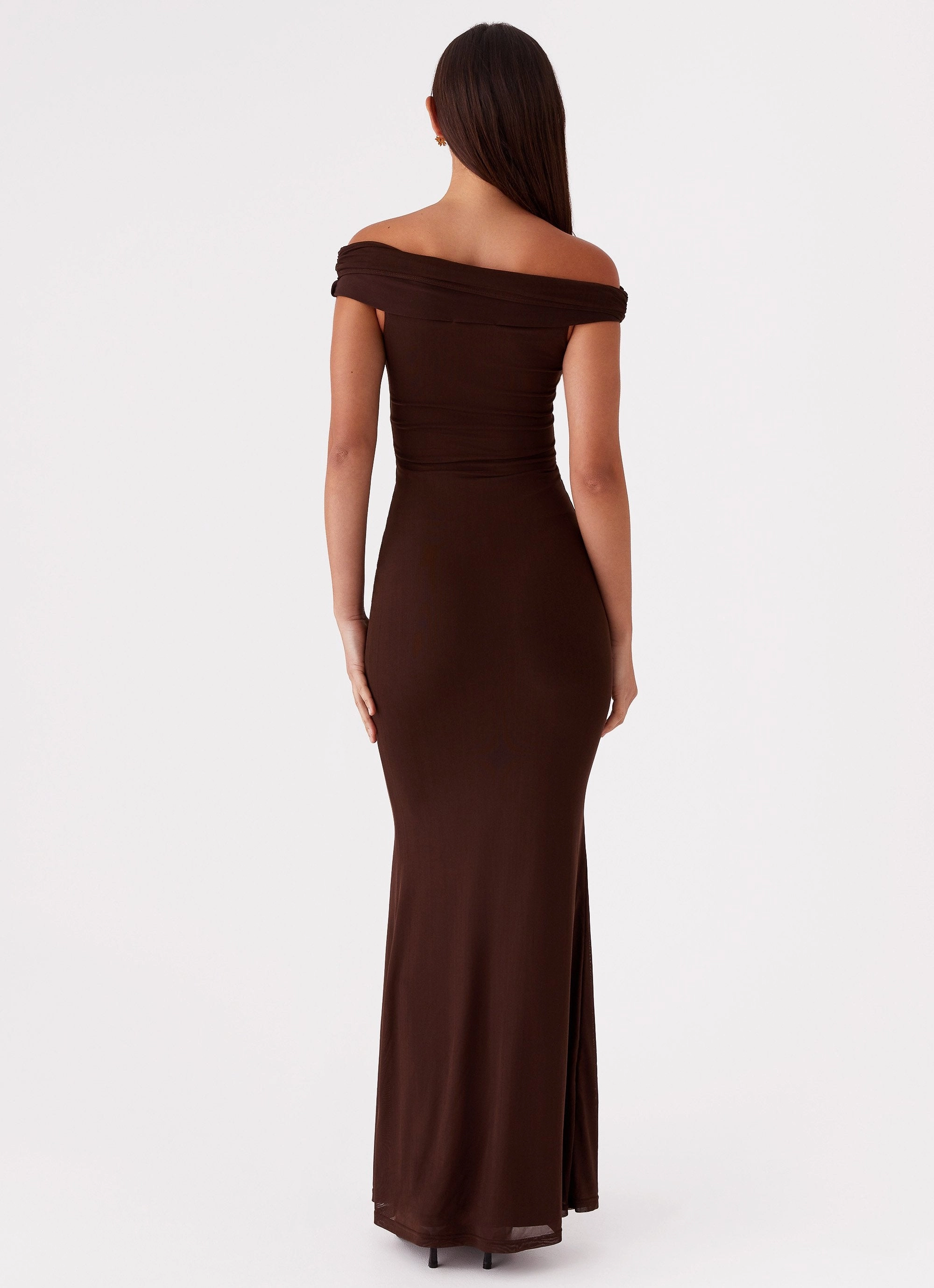 Airy Touch Rooftop-Event Marilyn Maxi Dress - Chocolate