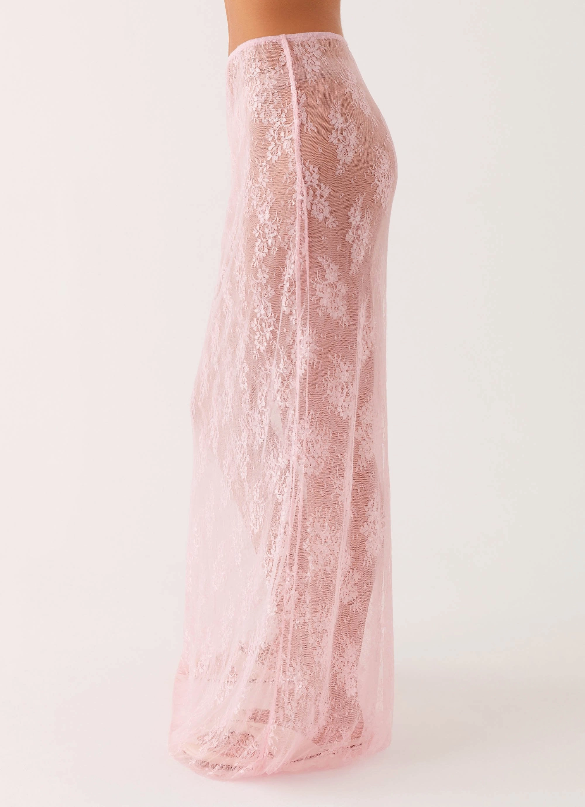 Caden Lace Maxi Skirt - Pink Style Staple