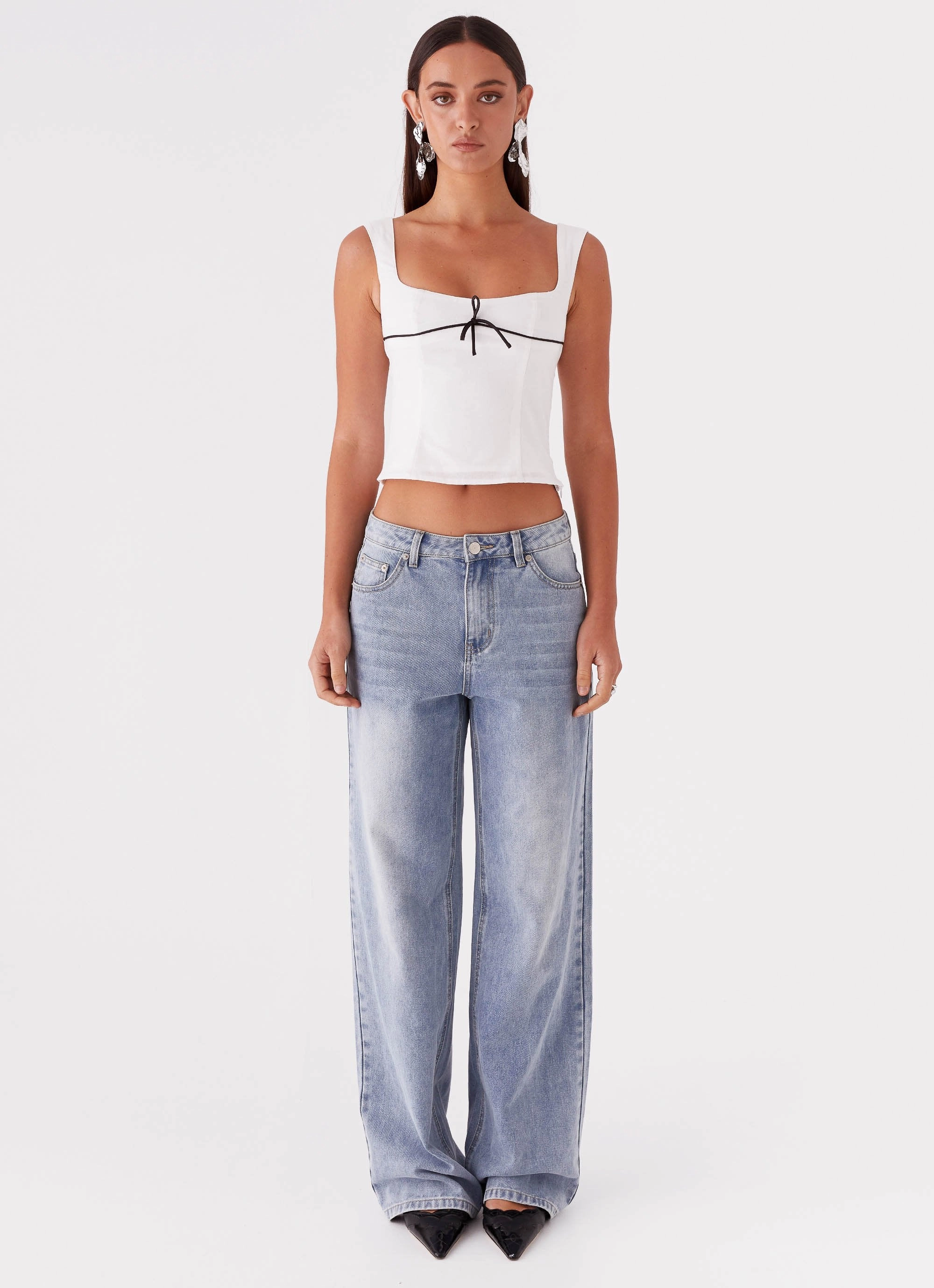 Cadence Top - White ConvertibleSleeves