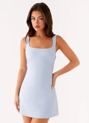 Caia Mini Dress - Blue Rural Charm