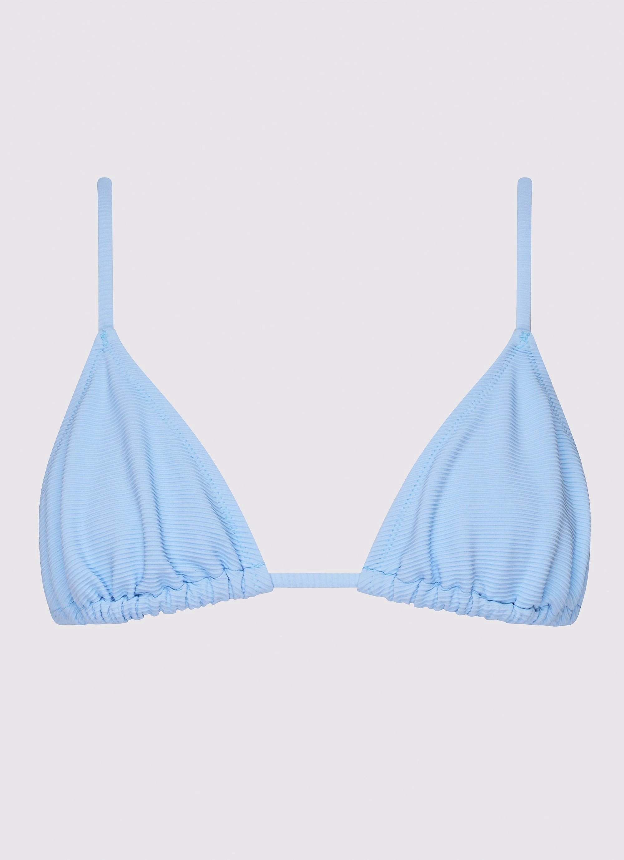 Calista Bikini Top - Blue Glossy-Texture