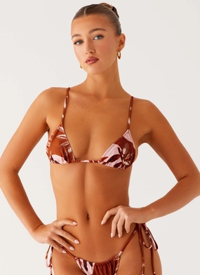 Waterproof Wear Calista Bikini Top - Cinnamon Palm