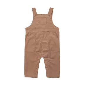 Camel/Brown Corduroy Overalls