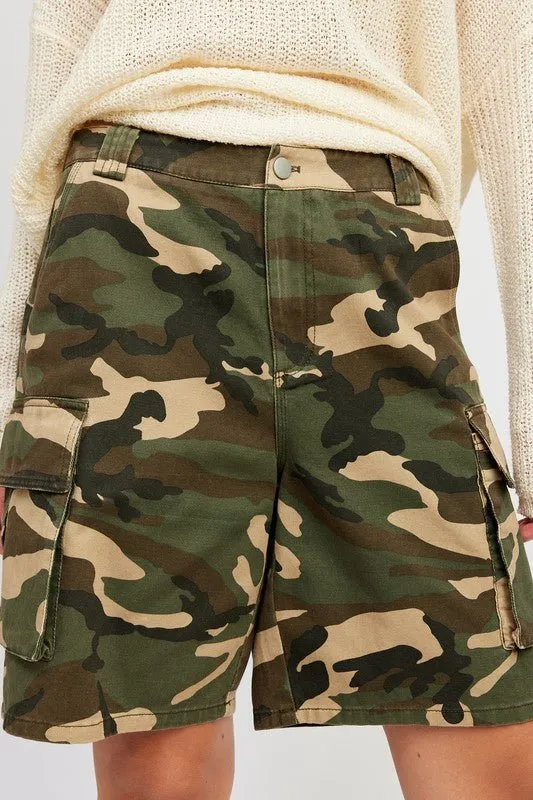 Camo Cargo Shorts