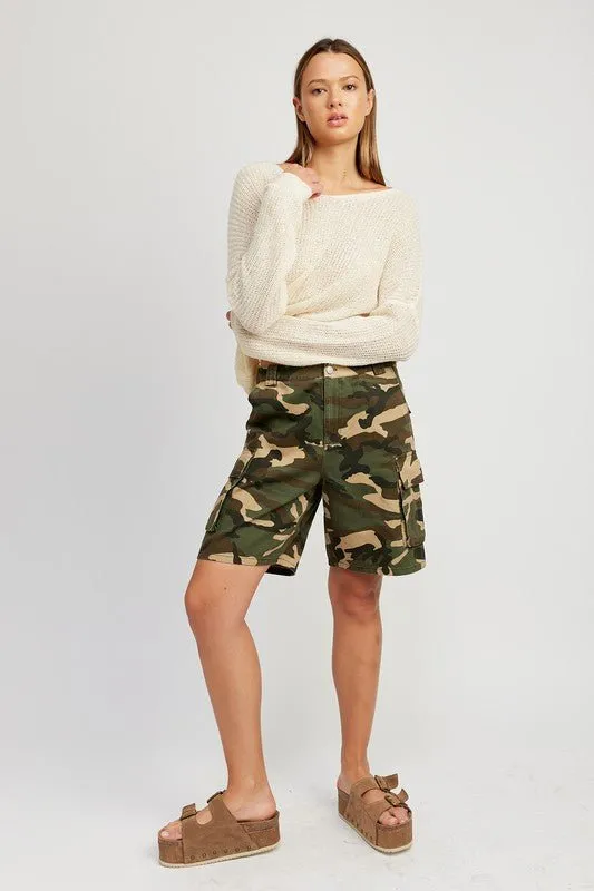 Camo Cargo Shorts
