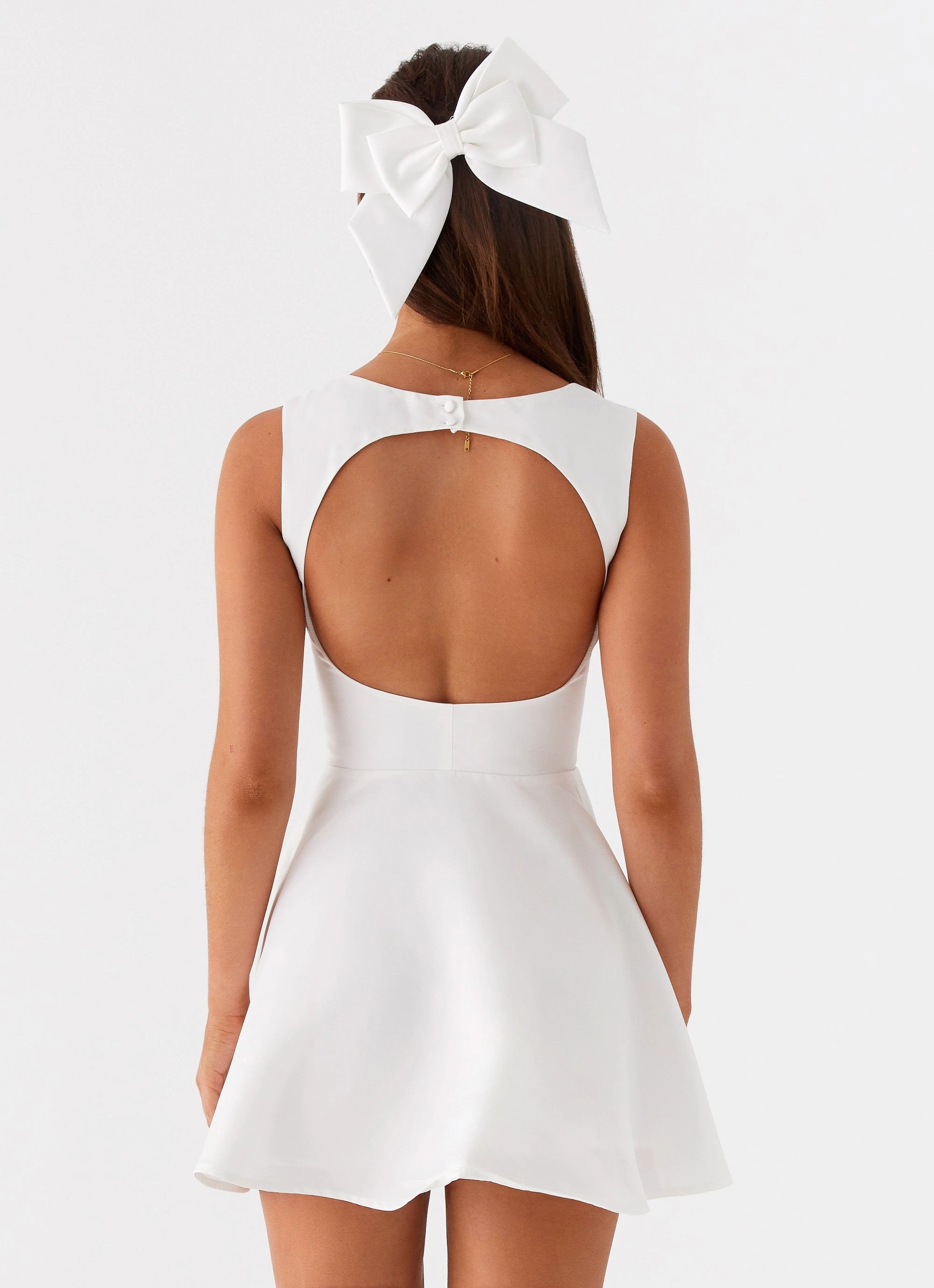 Candice Mini Dress - White Chic boho dress Spring Vibe