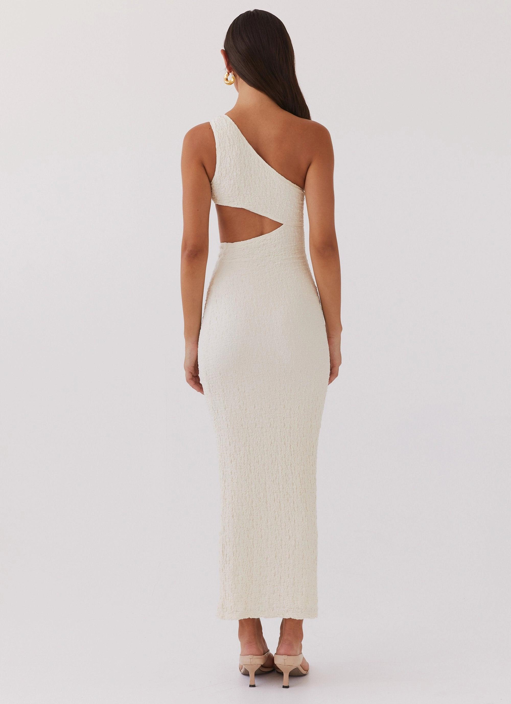 North Haven Maxi Dress - Ivory Wave Chic Wear Winter Classic