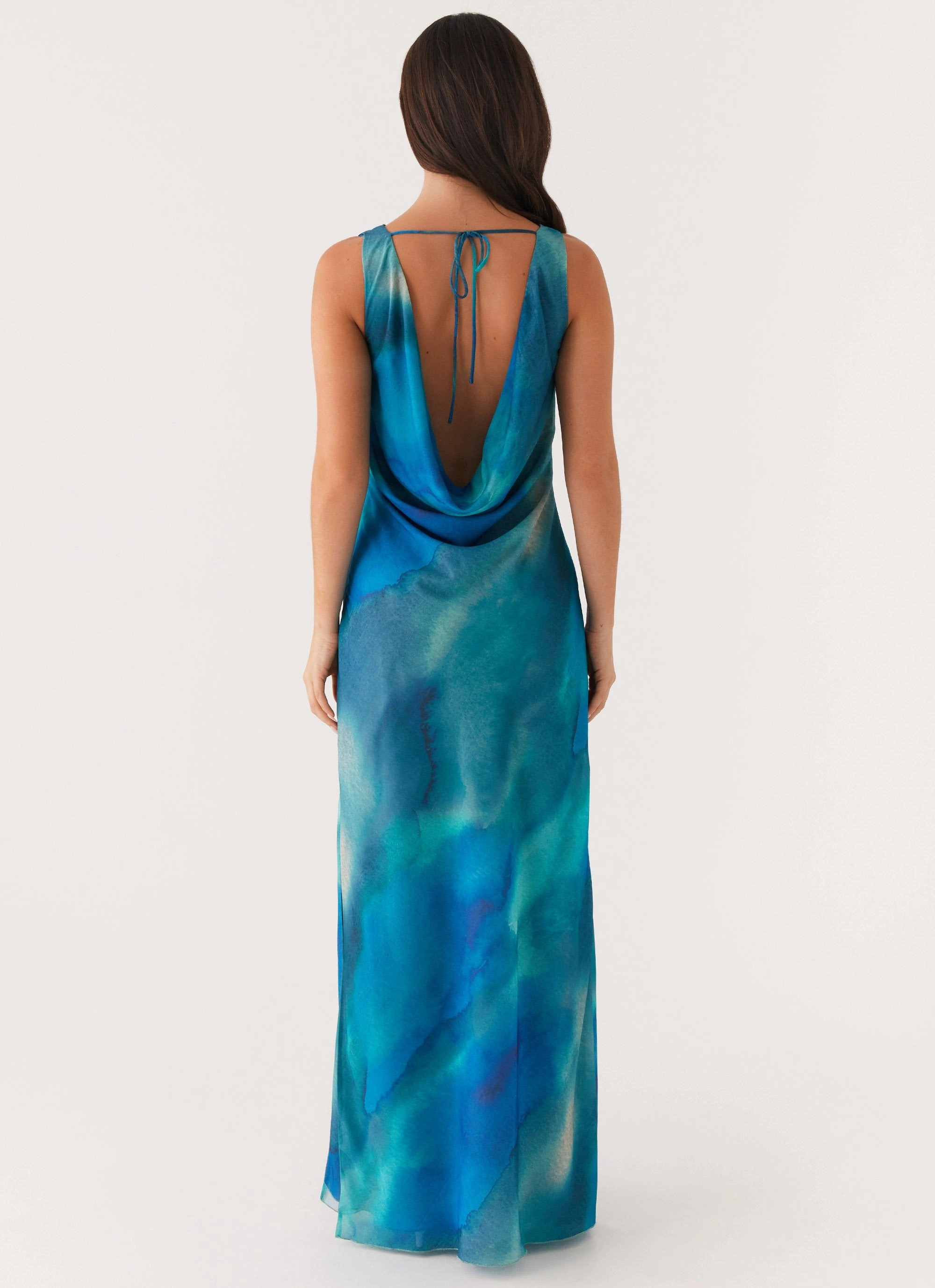 Chill Style Carelle Maxi Dress - Blue Tie Dye