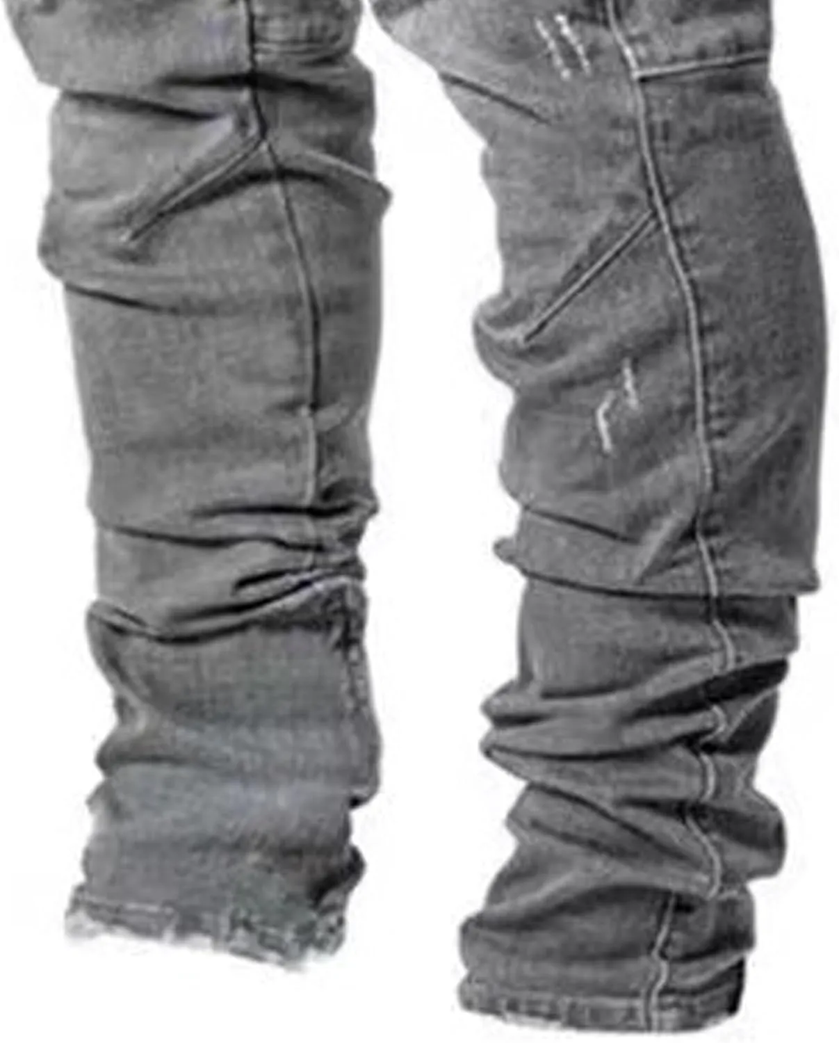 Cargo Jeans for Men Jogger Slim Fit Stretch Skinny Jean Straight Leg Comfort Flex Waist Pants Summer Trend Trouser