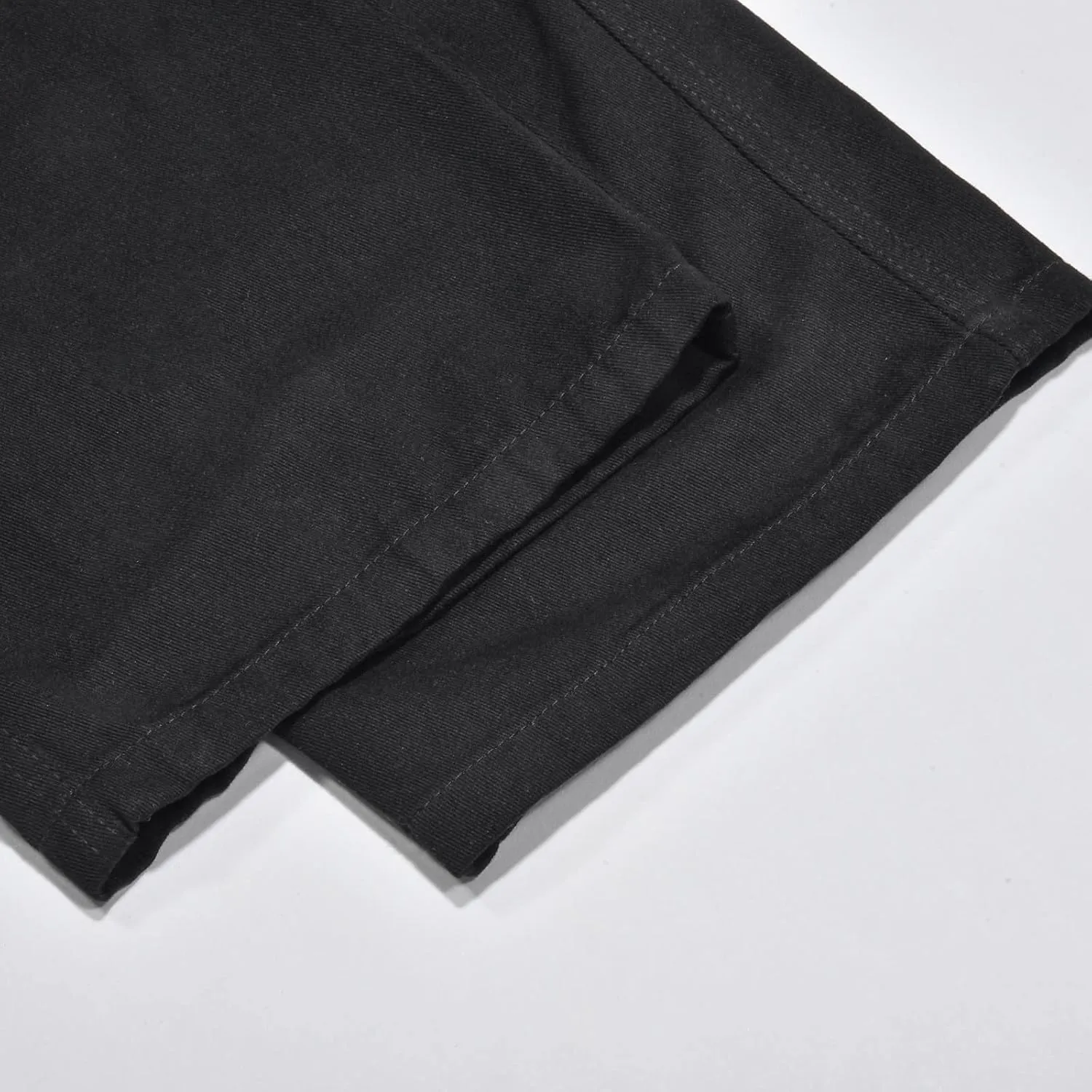 Cargo Jogger Pants for Mens Sweatpants Zipper Pocket Baggy Sweatpants Plus Size Black Military Pants Twill Pants
