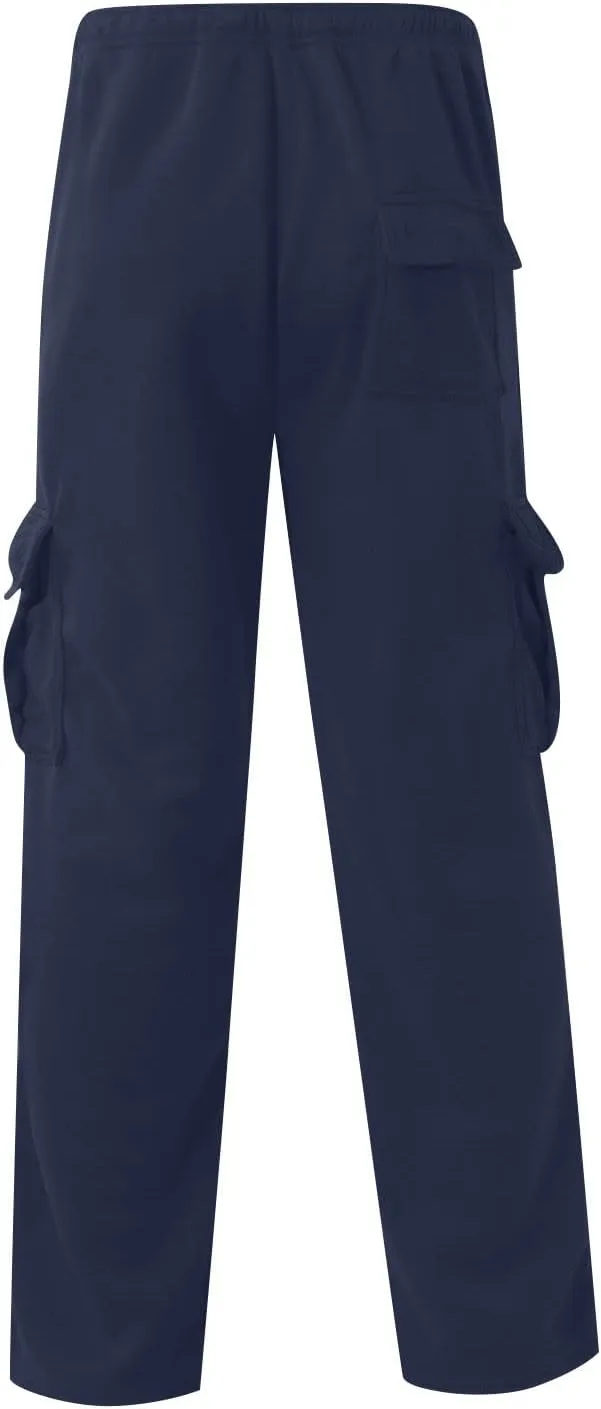Cargo Pants for Men Baggy Multiple Pockets Pants Casual Elastic Waist Drawstring Cargo Pants Joggers Trousers