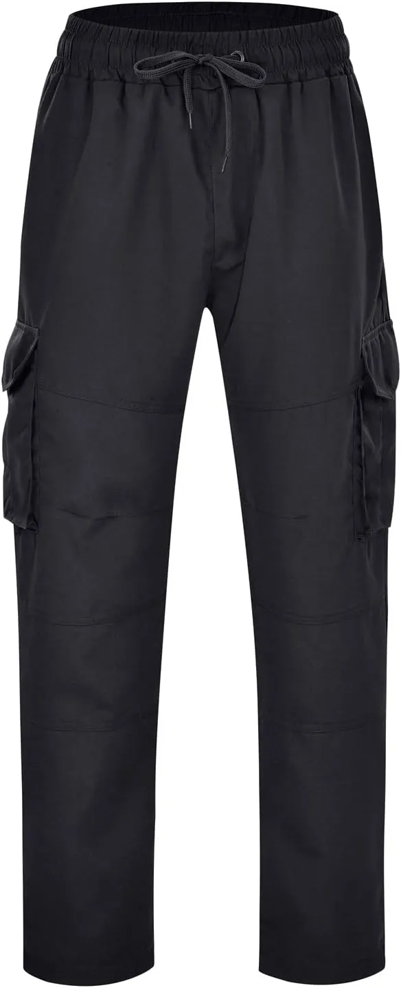 Cargo Pants for Men Relaxed Fit Mens Cargo Pants Casual Fleece Sweatpants with Pockets Big and Tall Pants Cargo Pants
