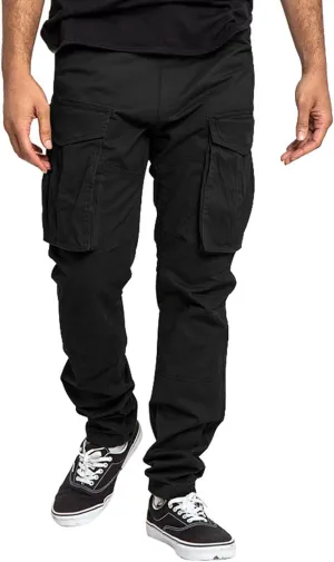 Cargo Pants for Men Relaxed Fit Mens Cargo Pants Casual Fleece Sweatpants with Pockets Big and Tall Pants Cargo Pants