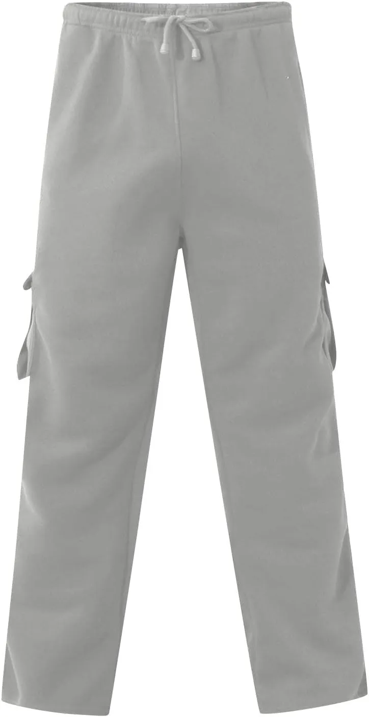 Cargo Pants for Men Relaxed Fit Multiple Pockets Pants Casual Elastic Waist Drawstring Cargo Pants Fashion Trousers