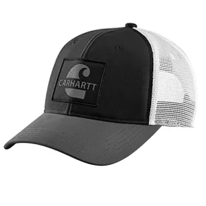 Carhartt 105692 Men's Canvas Mesh-Back Logo Graphic Cap