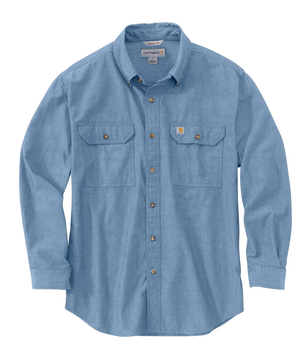 Carhartt Men's Chambray Shirt - Blue Chambray