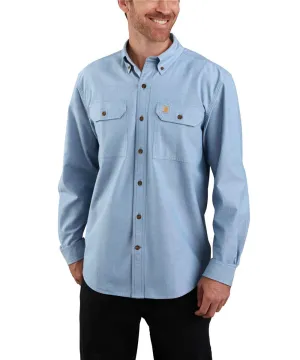 Carhartt Men's Chambray Shirt - Blue Chambray