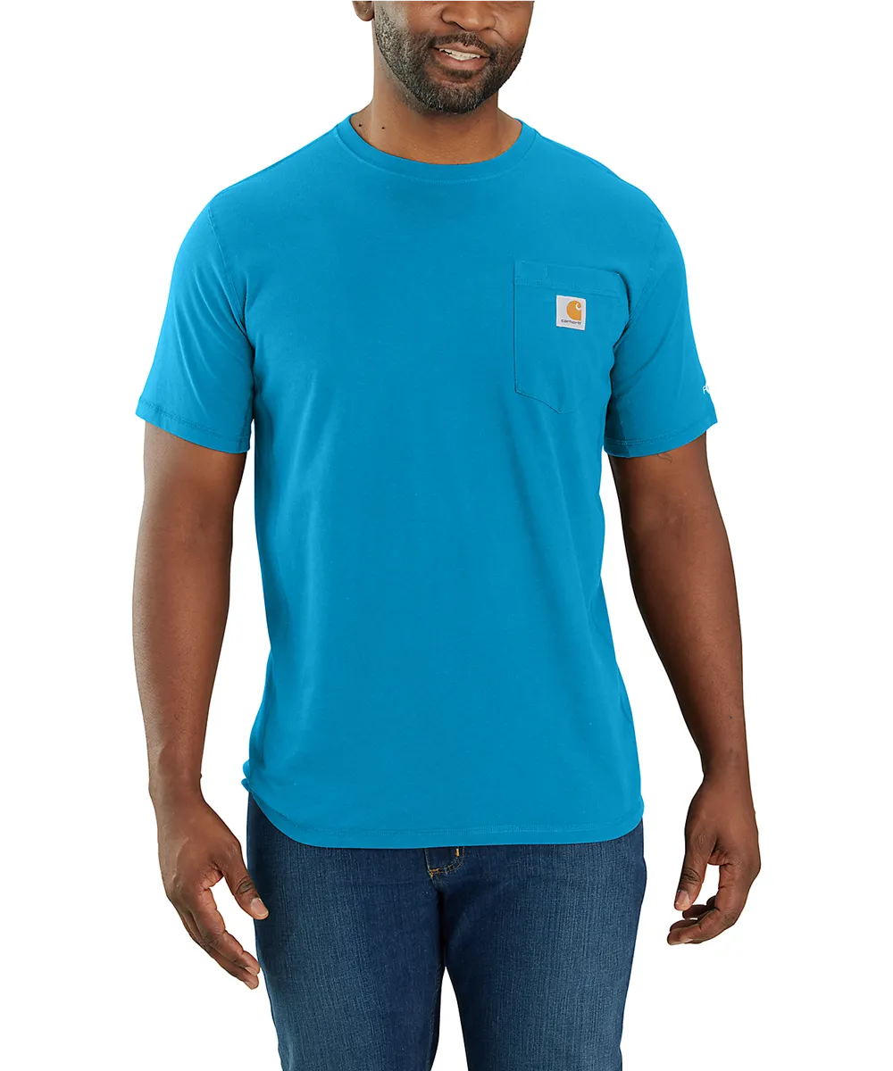 Carhartt Men's Force Short-Sleeve Pocket T-Shirt - Atomic Blue