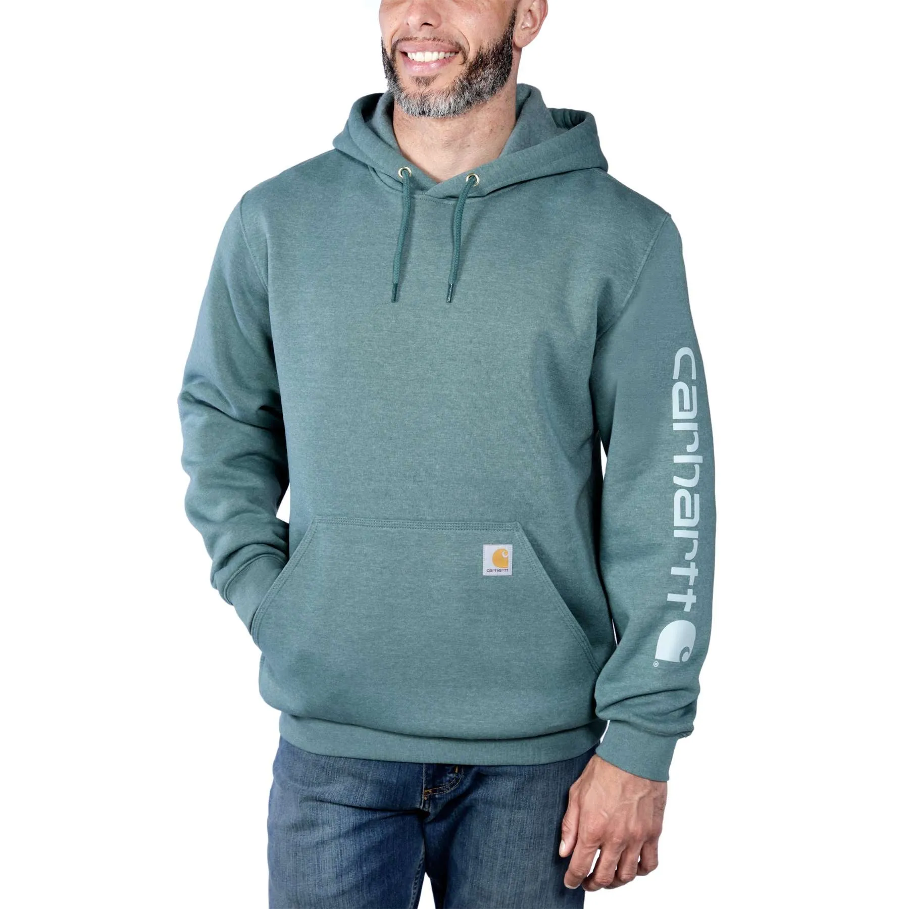 Carhartt Midweight Sleeve Logo Hooded Sweatshirt
