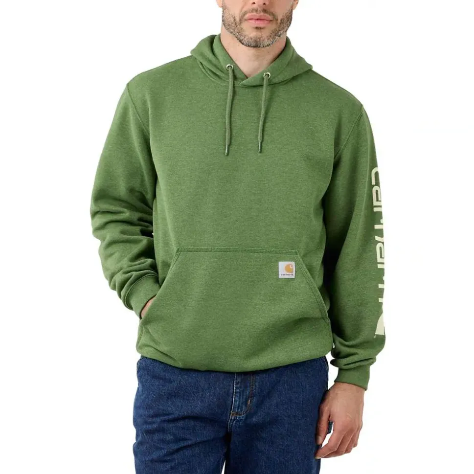 Carhartt Midweight Sleeve Logo Hooded Sweatshirt