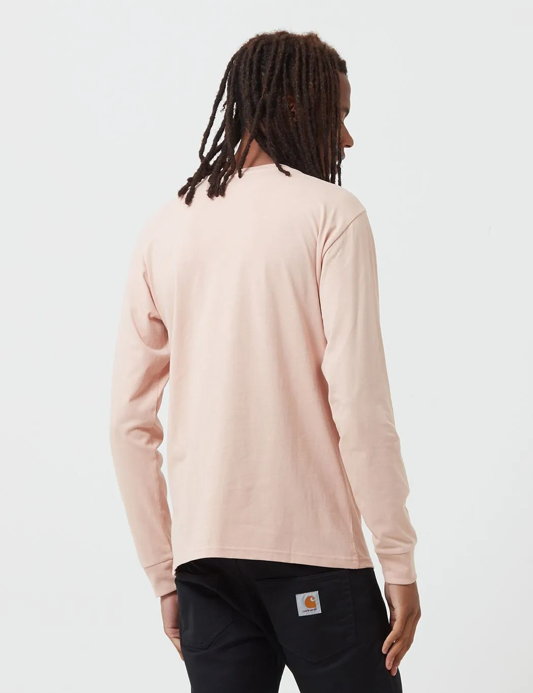 Carhartt-WIP Pocket Long Sleeve T-Shirt - Powdery Pink
