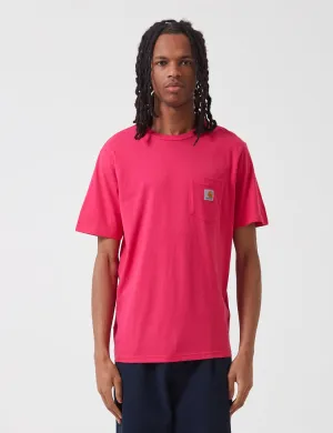 Carhartt-WIP Pocket T-Shirt - Ruby Pink