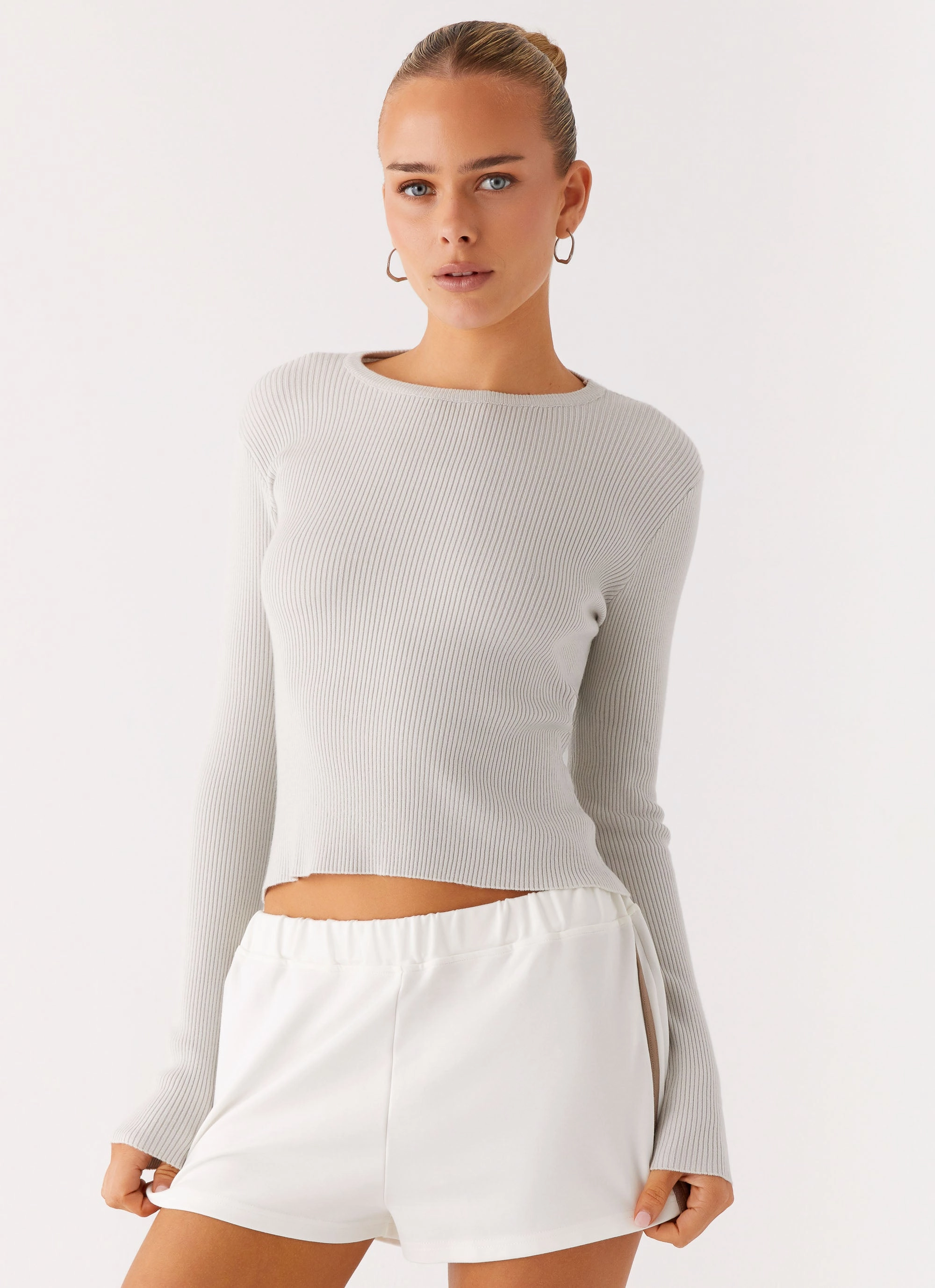 Carissa Open Back Top - Grey Fade Resistant Finish