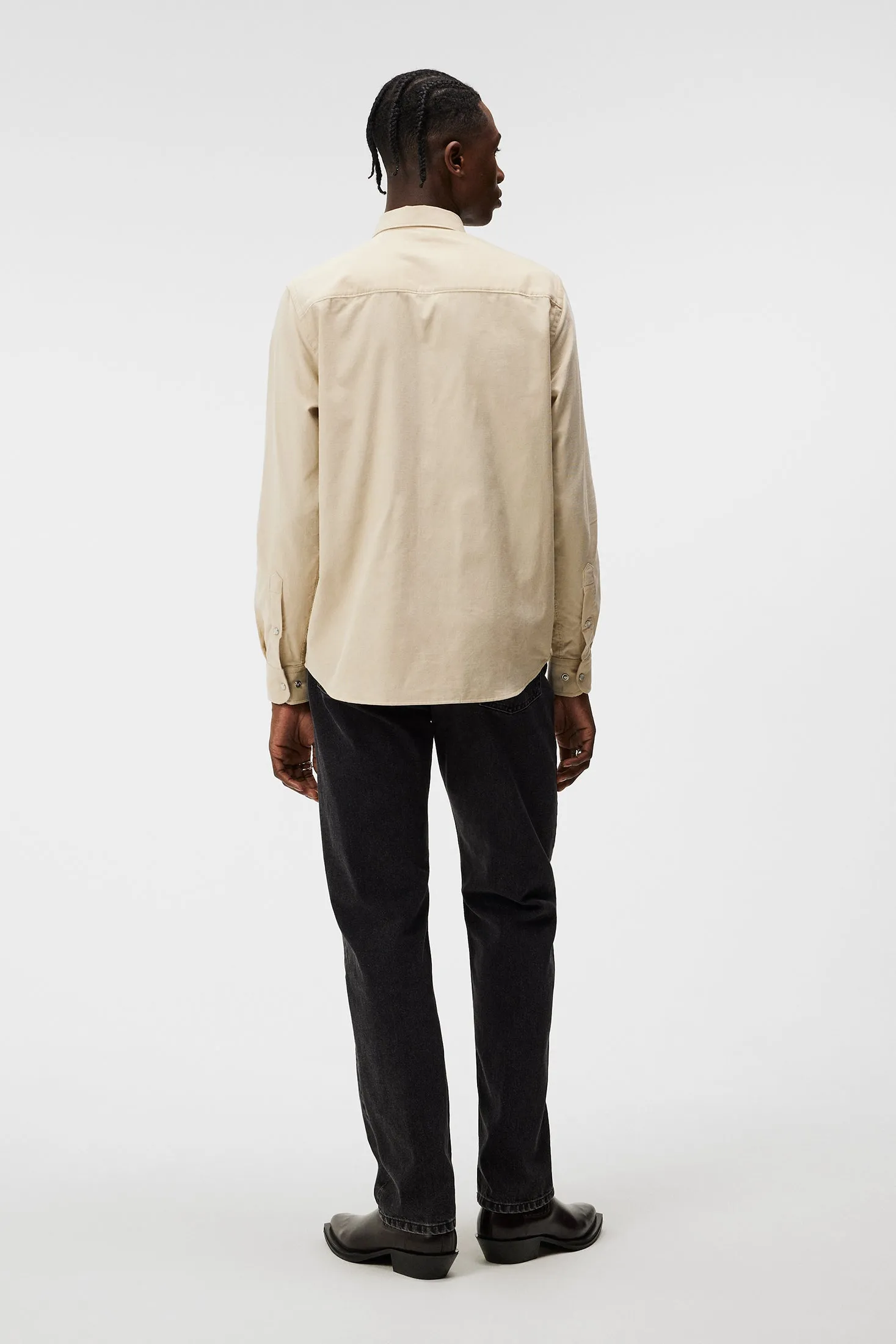 Carlos Reg Cord Shirt / Oyster Gray