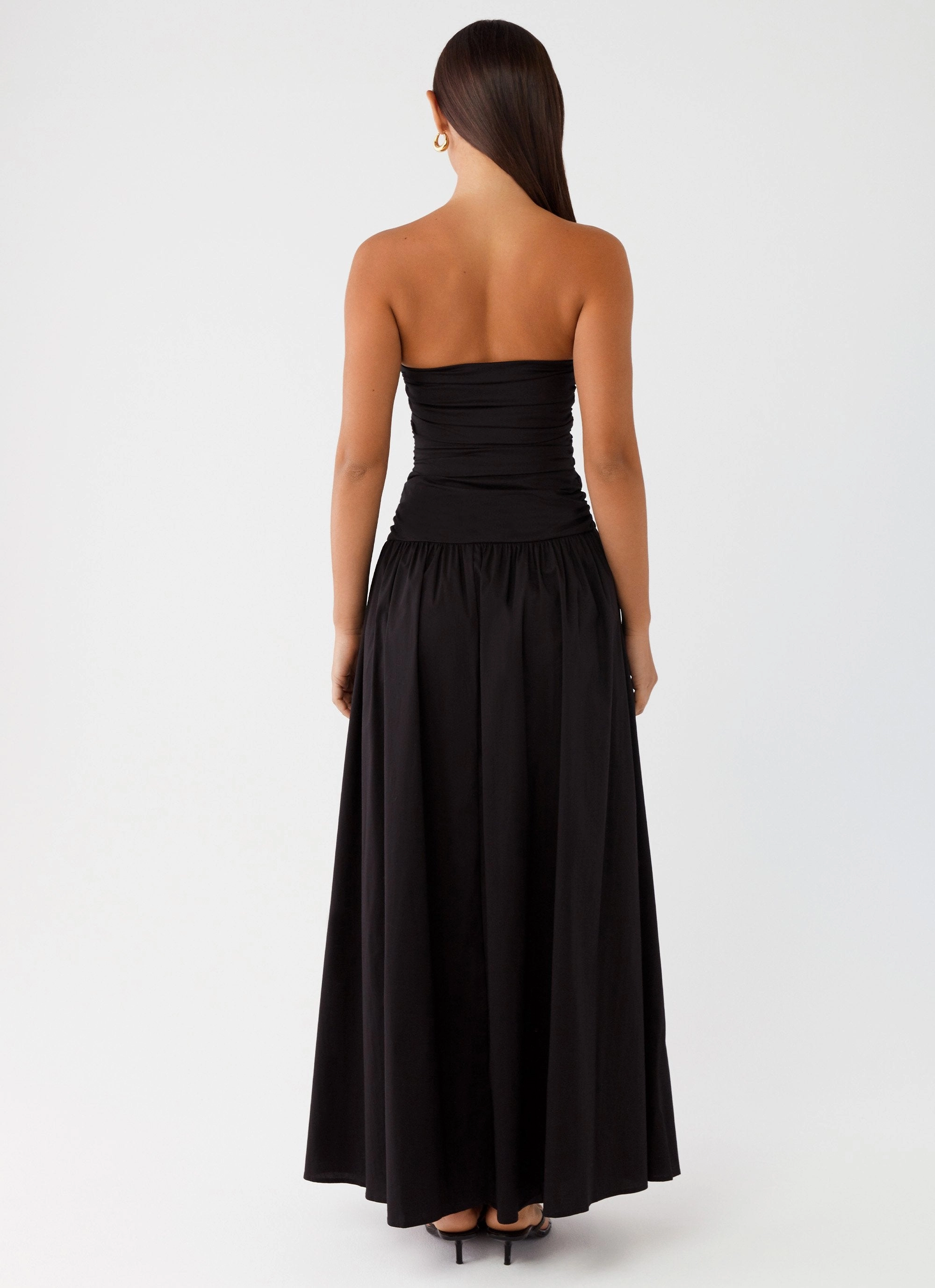 luxe feel Carmel Maxi Dress - Black