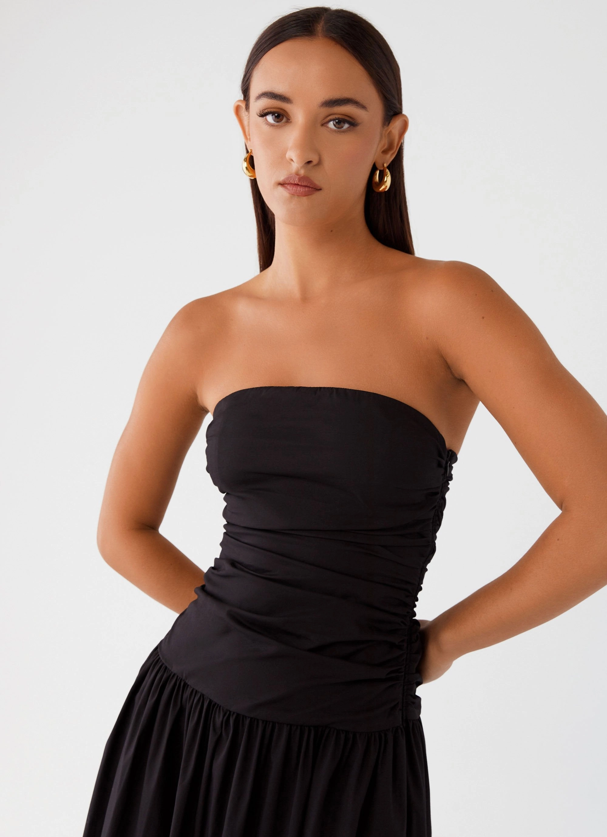 Statement Look Subtle Elegance Carmel Maxi Dress - Black