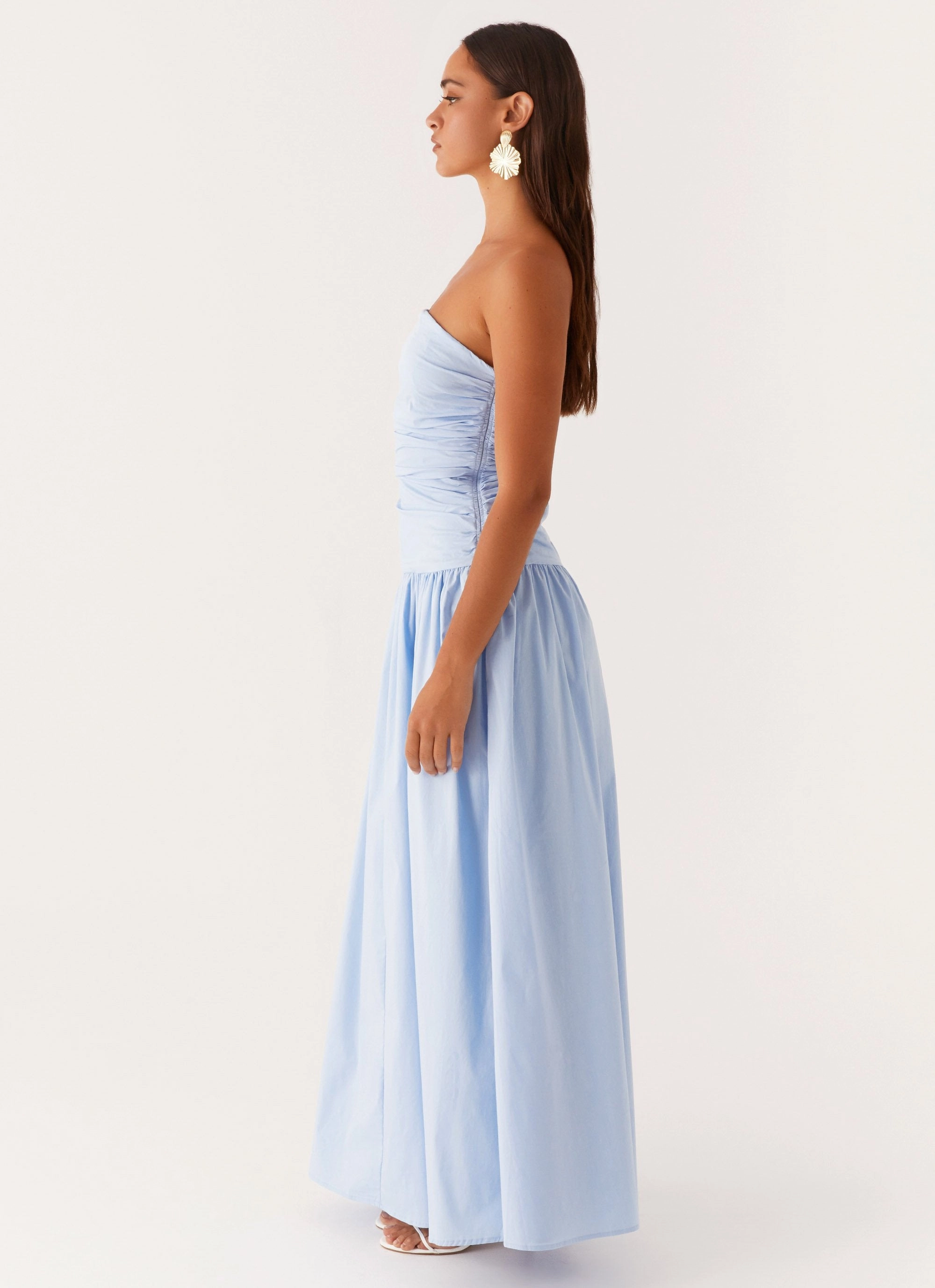 Fashion Daily Carmel Maxi Dress - Blue