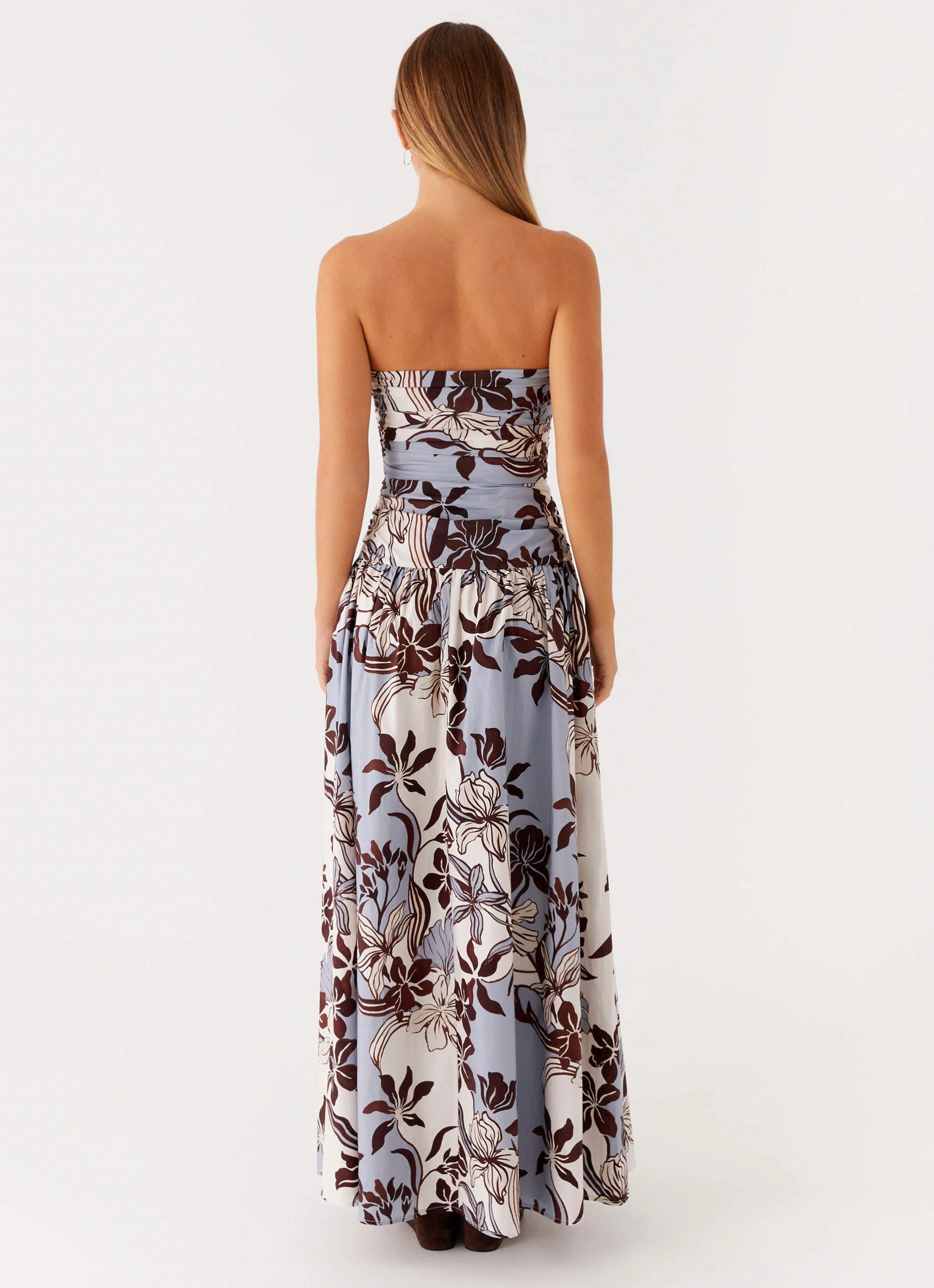 Carmel Maxi Dress - Bluewood Blossom Refined Stitch