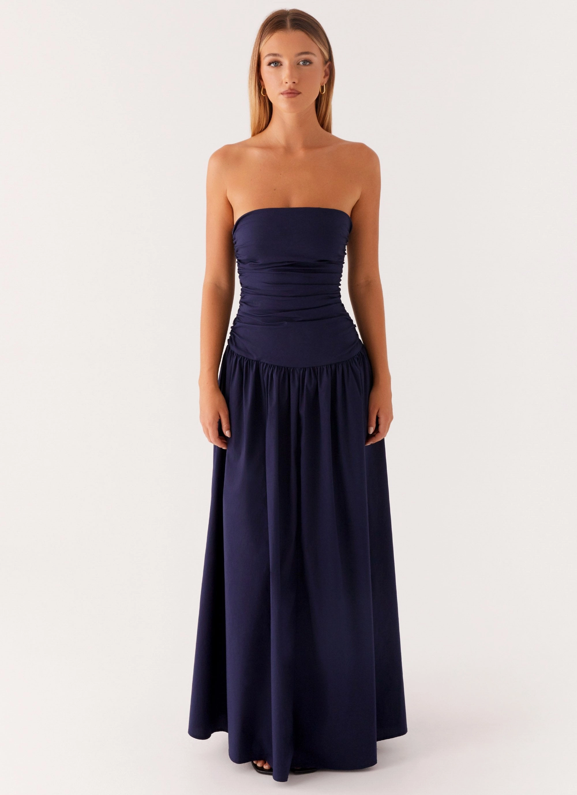 Carmel Maxi Dress - Navy Chic Statement
