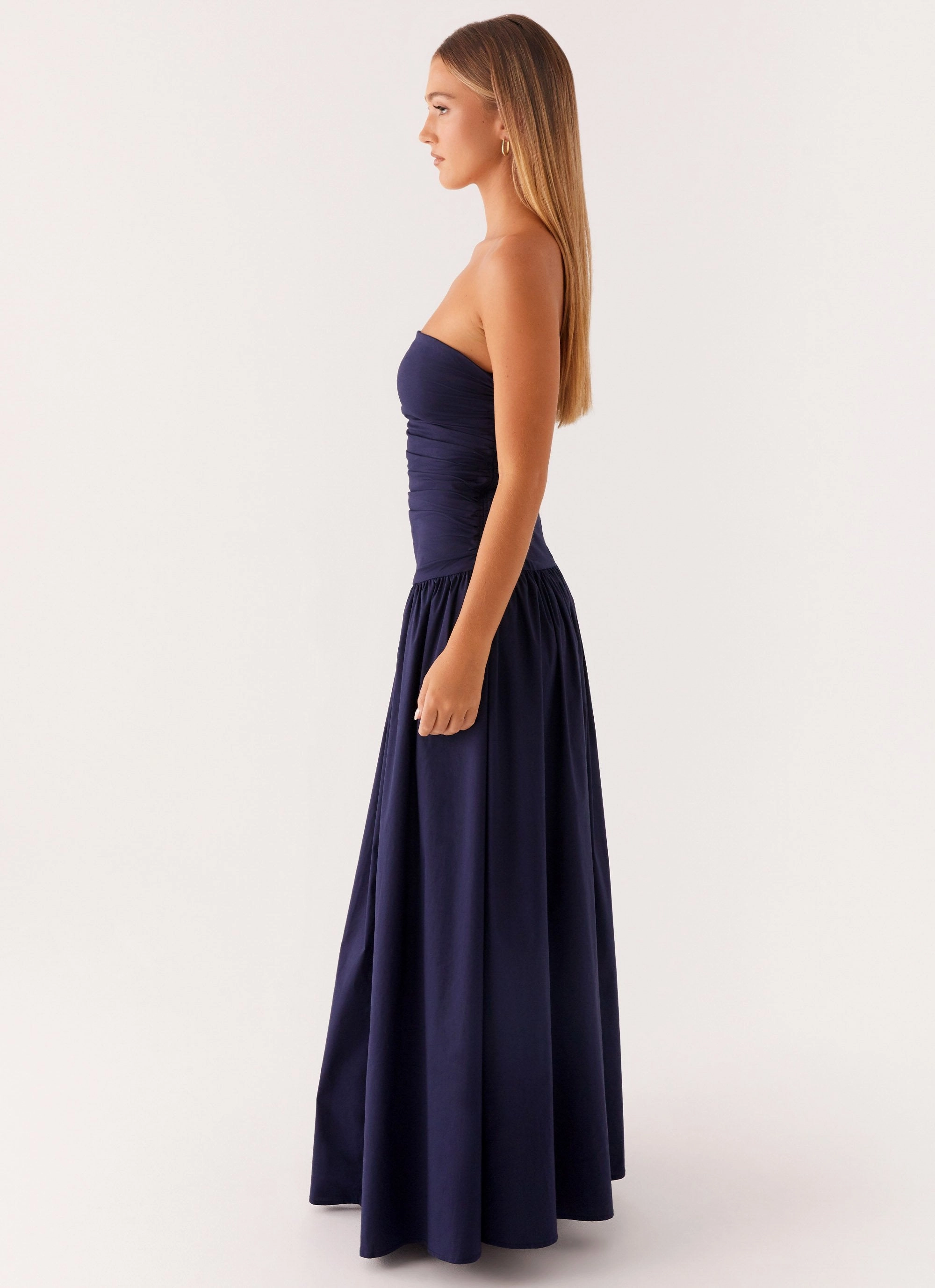 Carmel Maxi Dress - Navy Refined fit