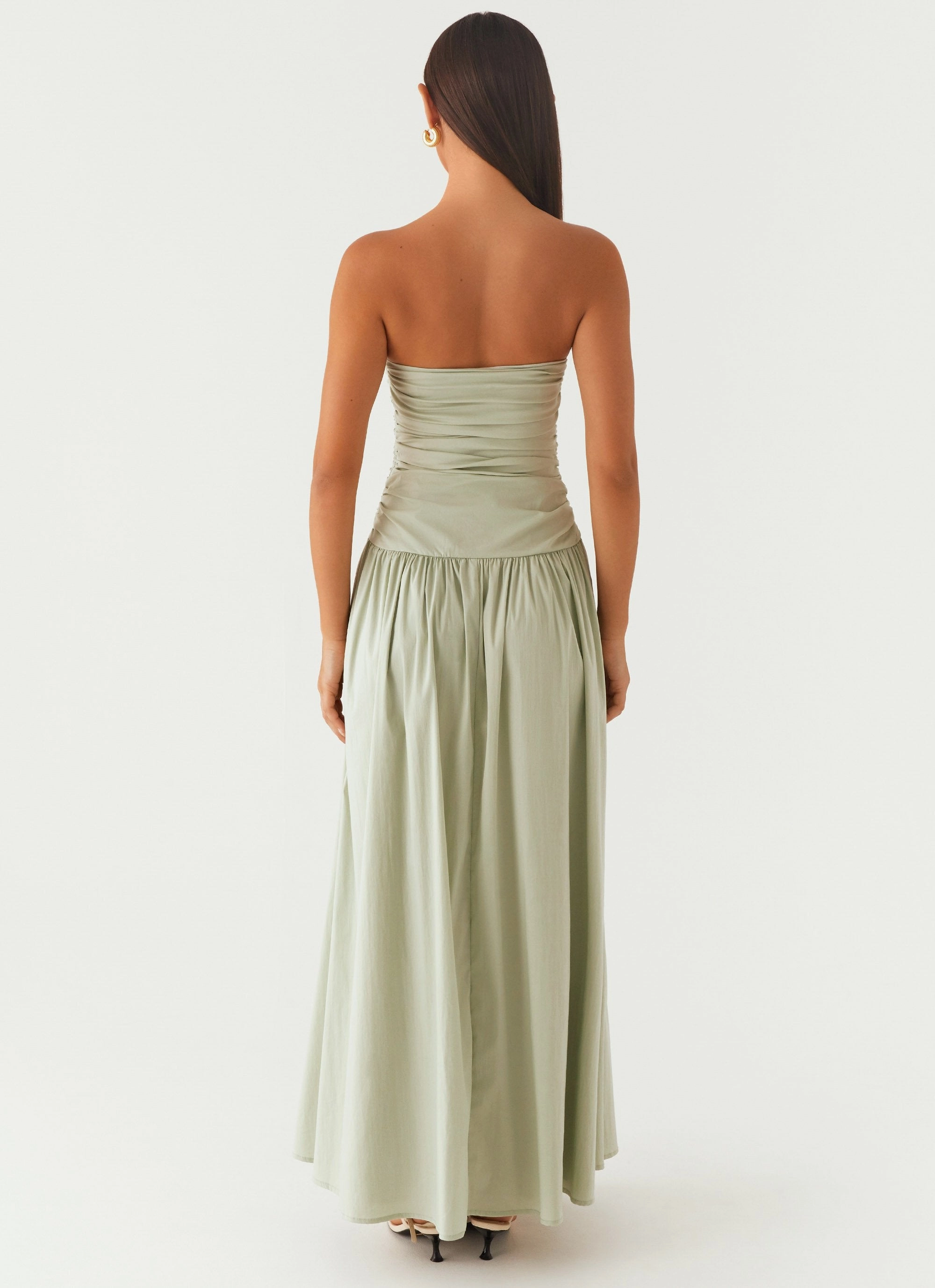 Minimal Fit Seasonal Wear Carmel Maxi Dress - Sage