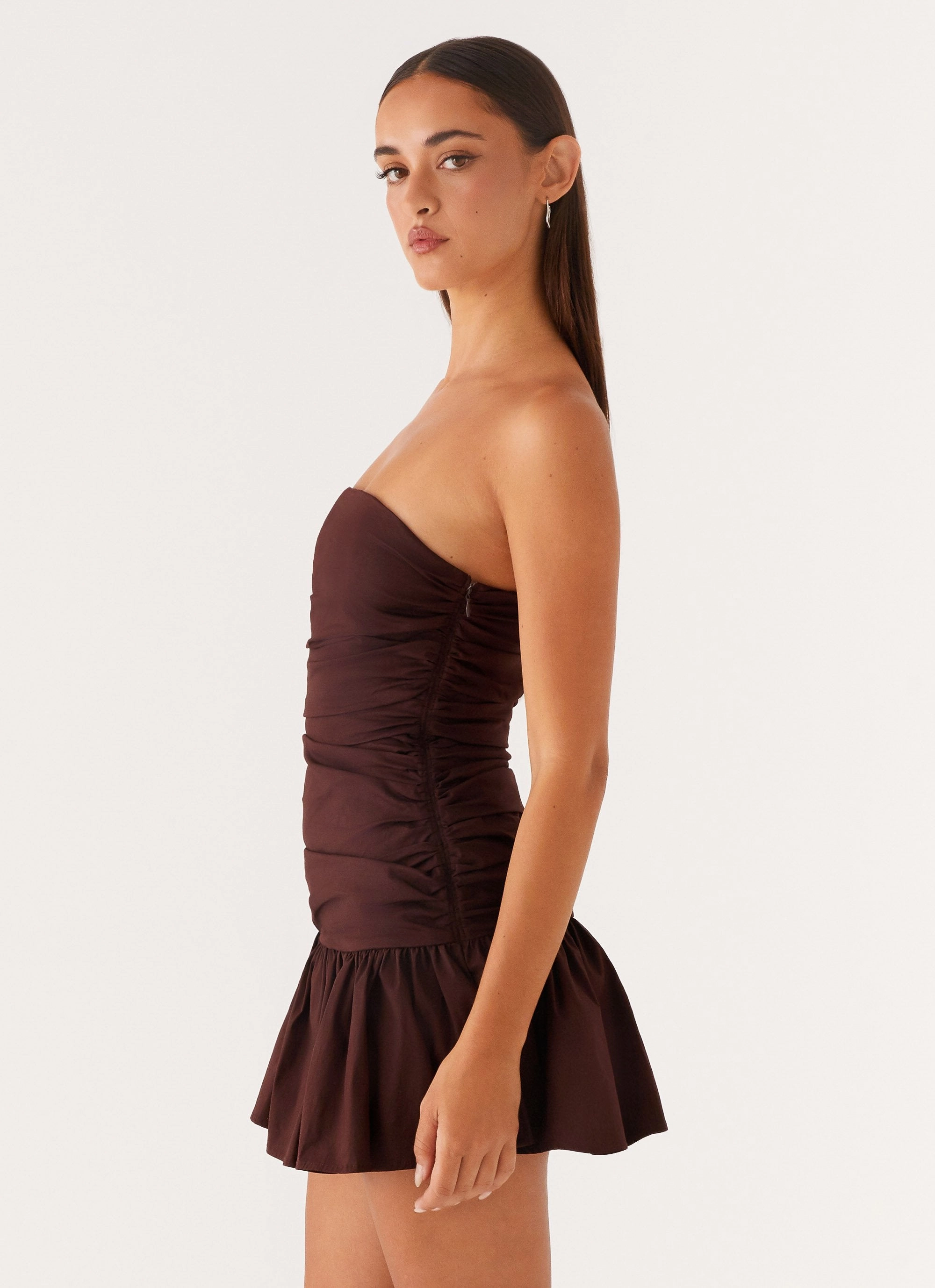 Casual maxi dress Carmel Mini Dress - Chocolate